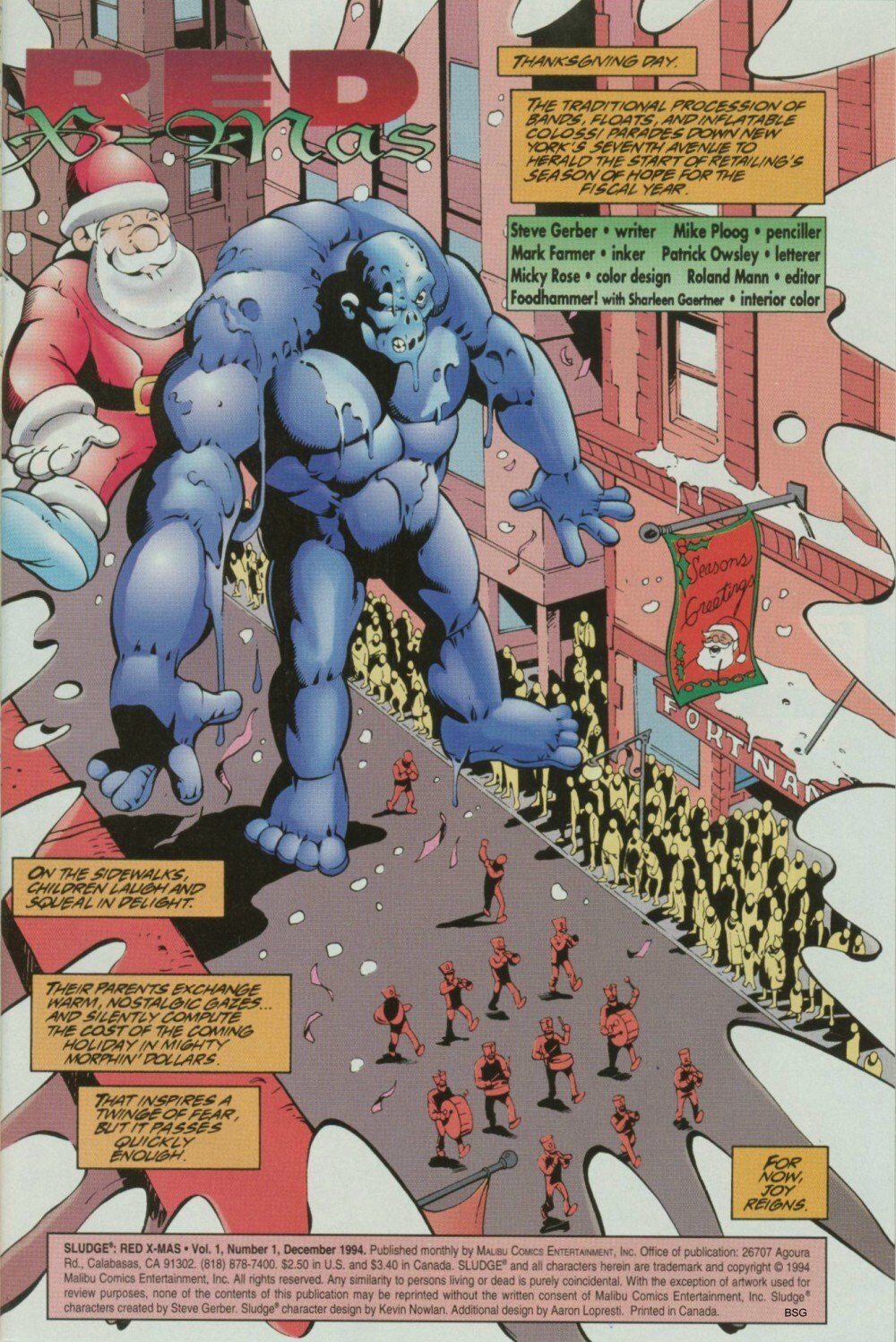Read online Sludge: Red X-Mas comic -  Issue # Full - 3