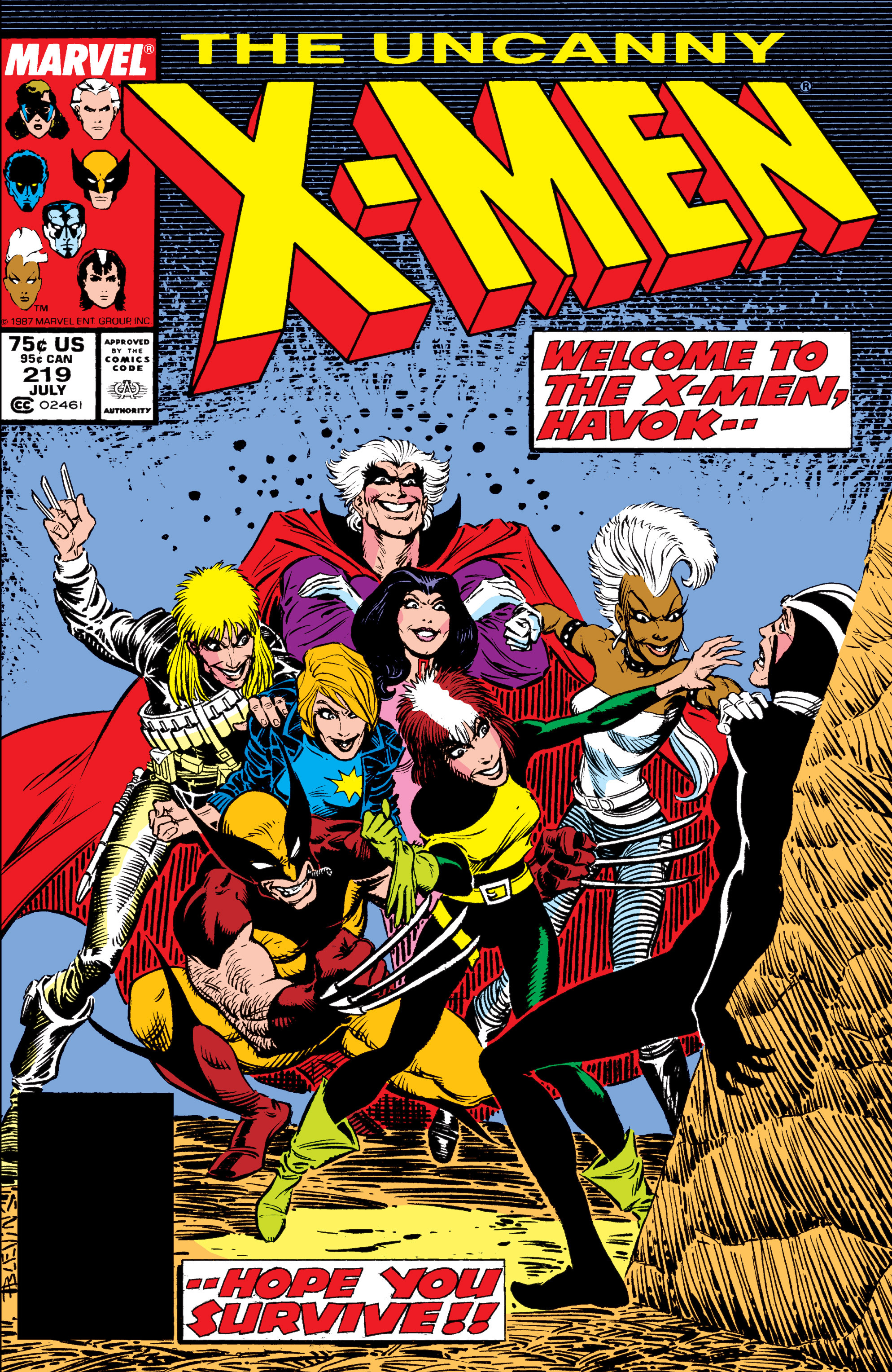 Read online Uncanny X-Men (1963) comic -  Issue #219 - 1