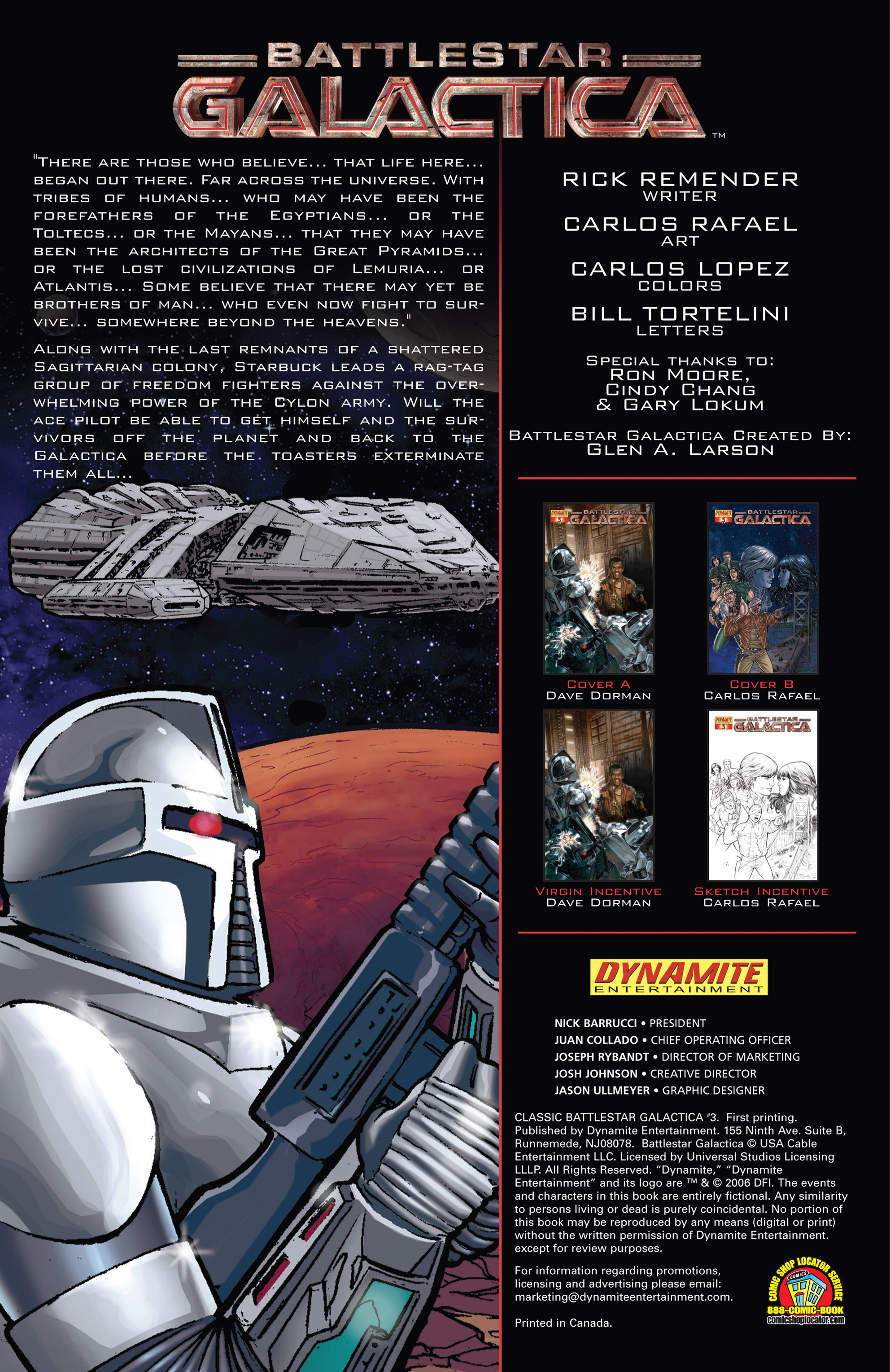 Read online Classic Battlestar Galactica (2006) comic -  Issue #3 - 3