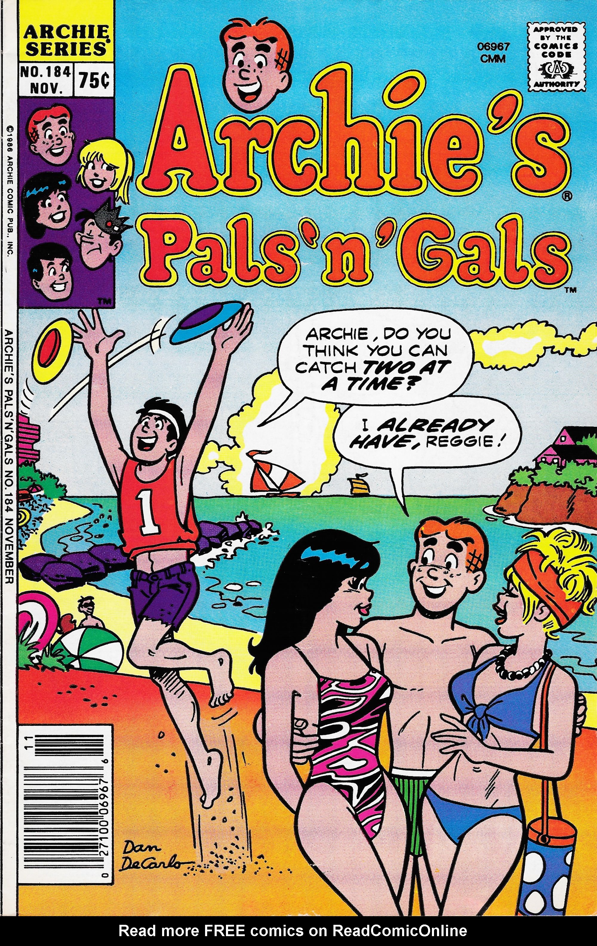 Read online Archie's Pals 'N' Gals (1952) comic -  Issue #184 - 1