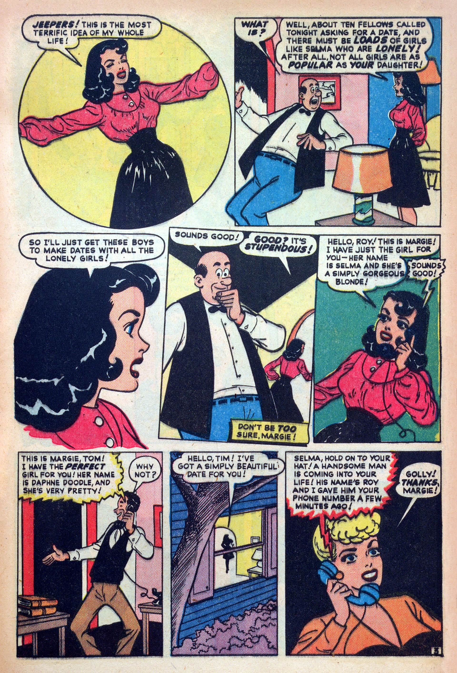 Read online Margie Comics comic -  Issue #42 - 45