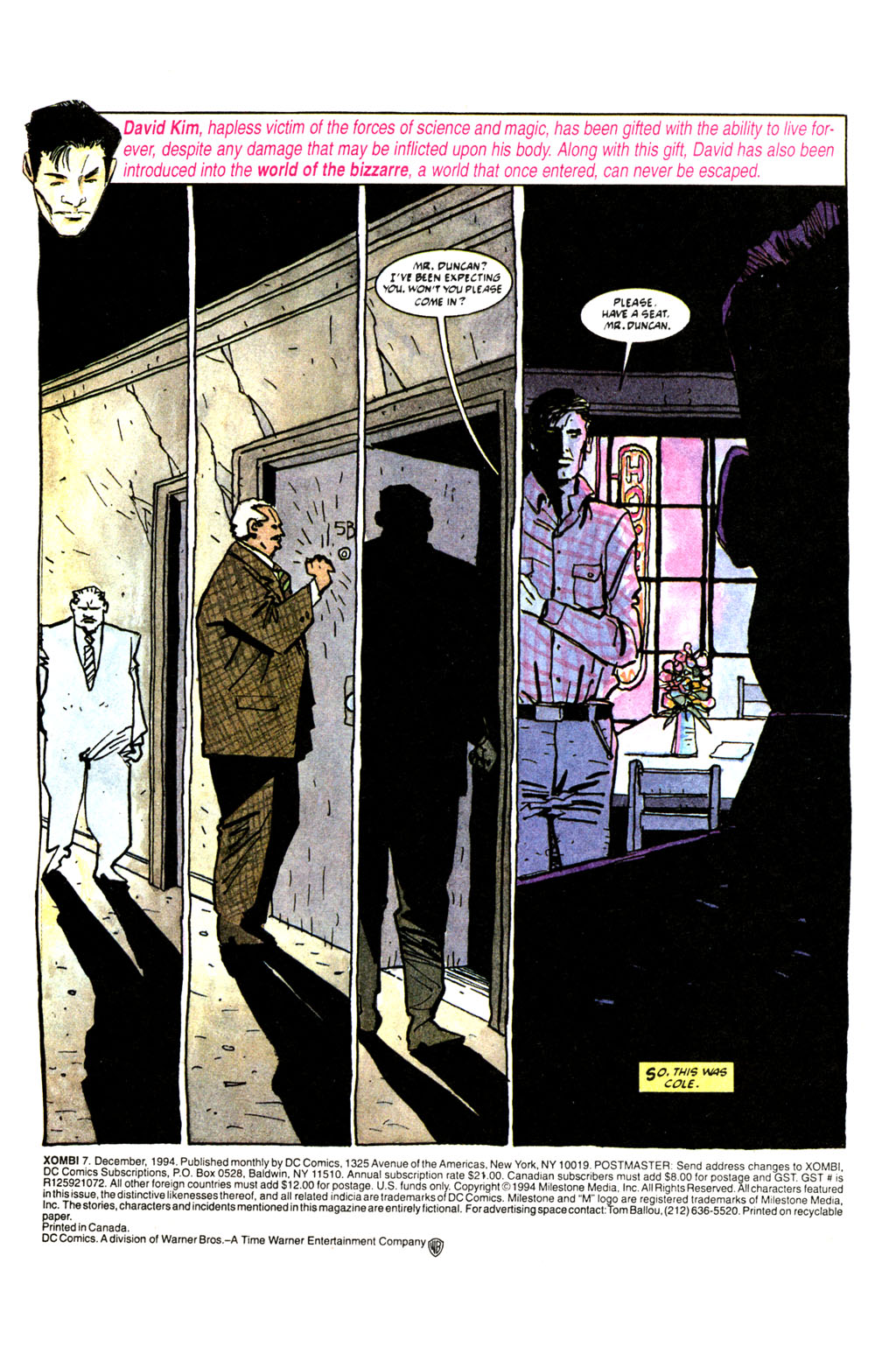 Read online Xombi (1994) comic -  Issue #7 - 2