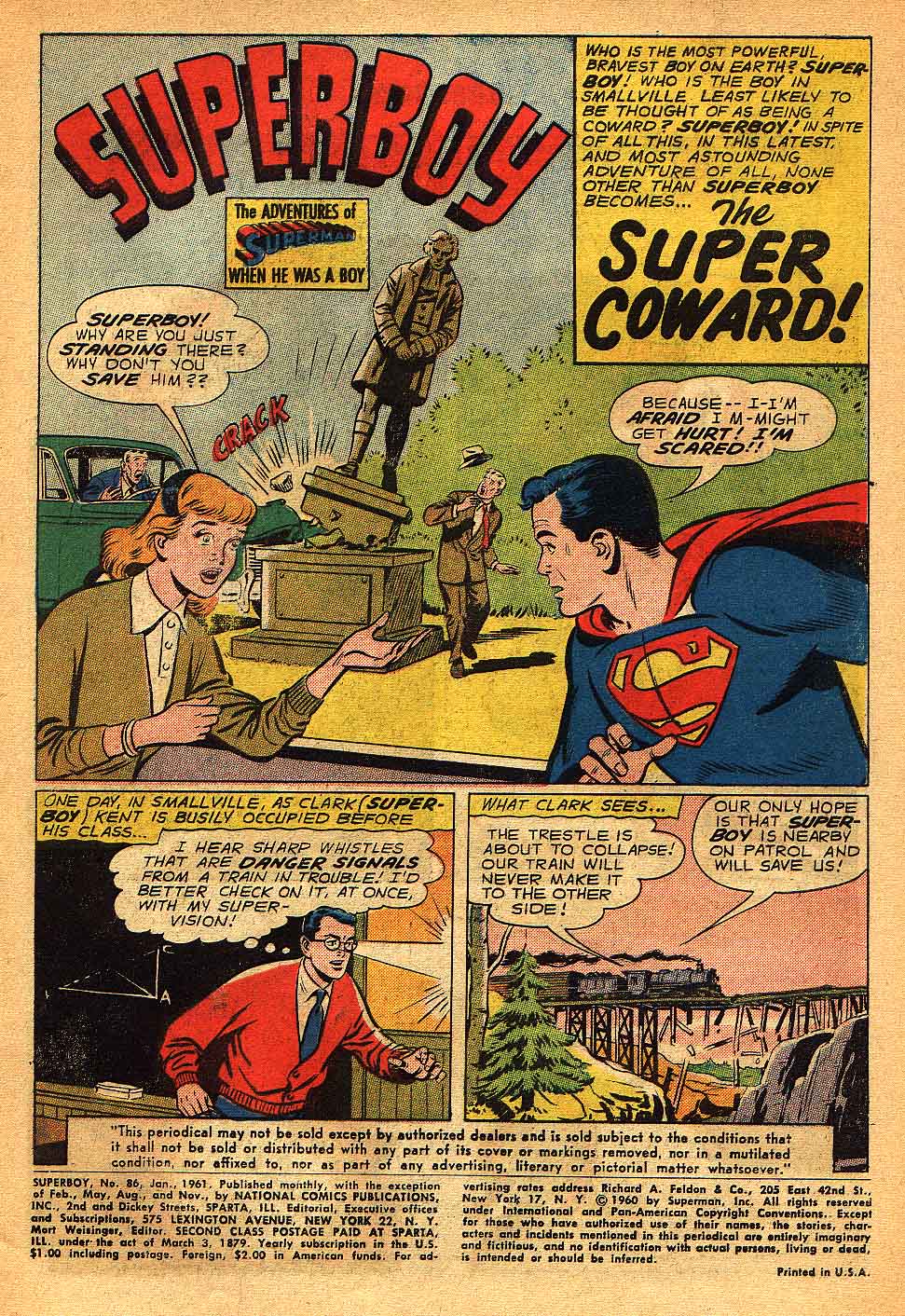 Read online Superboy (1949) comic -  Issue #86 - 2
