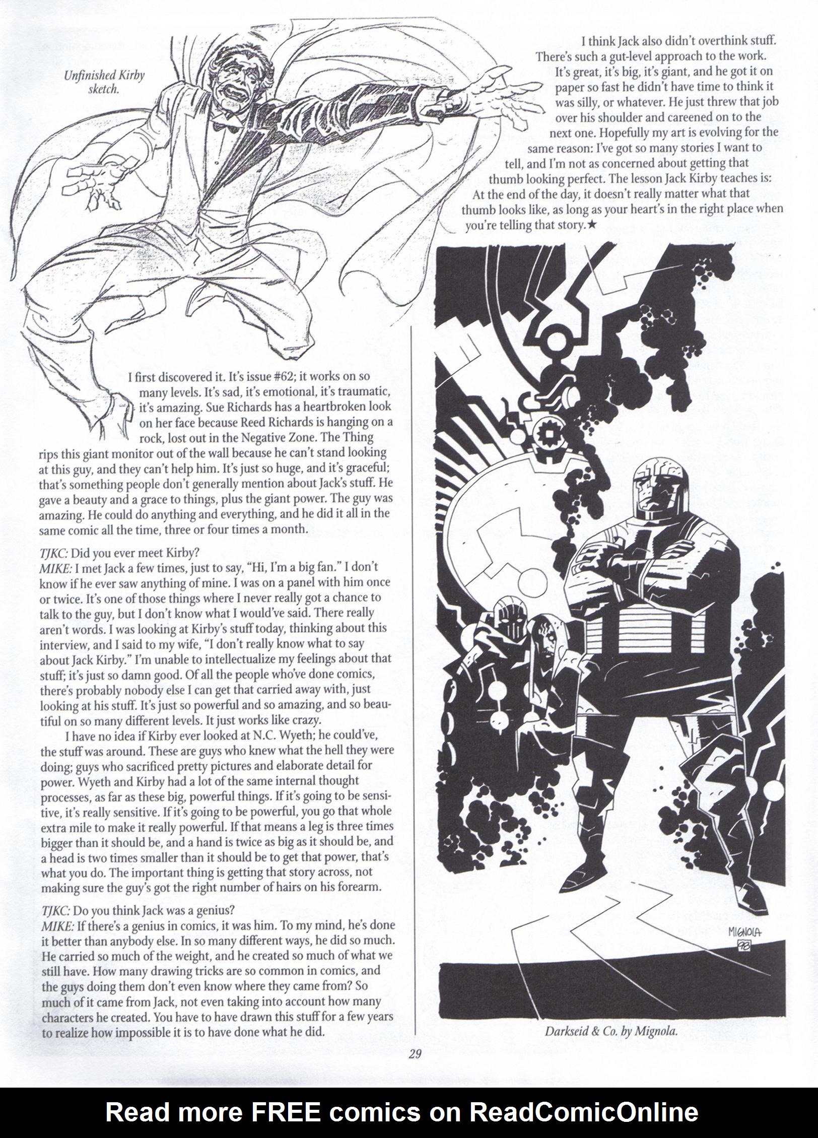 Read online The Jack Kirby Collector comic -  Issue #22 - 29