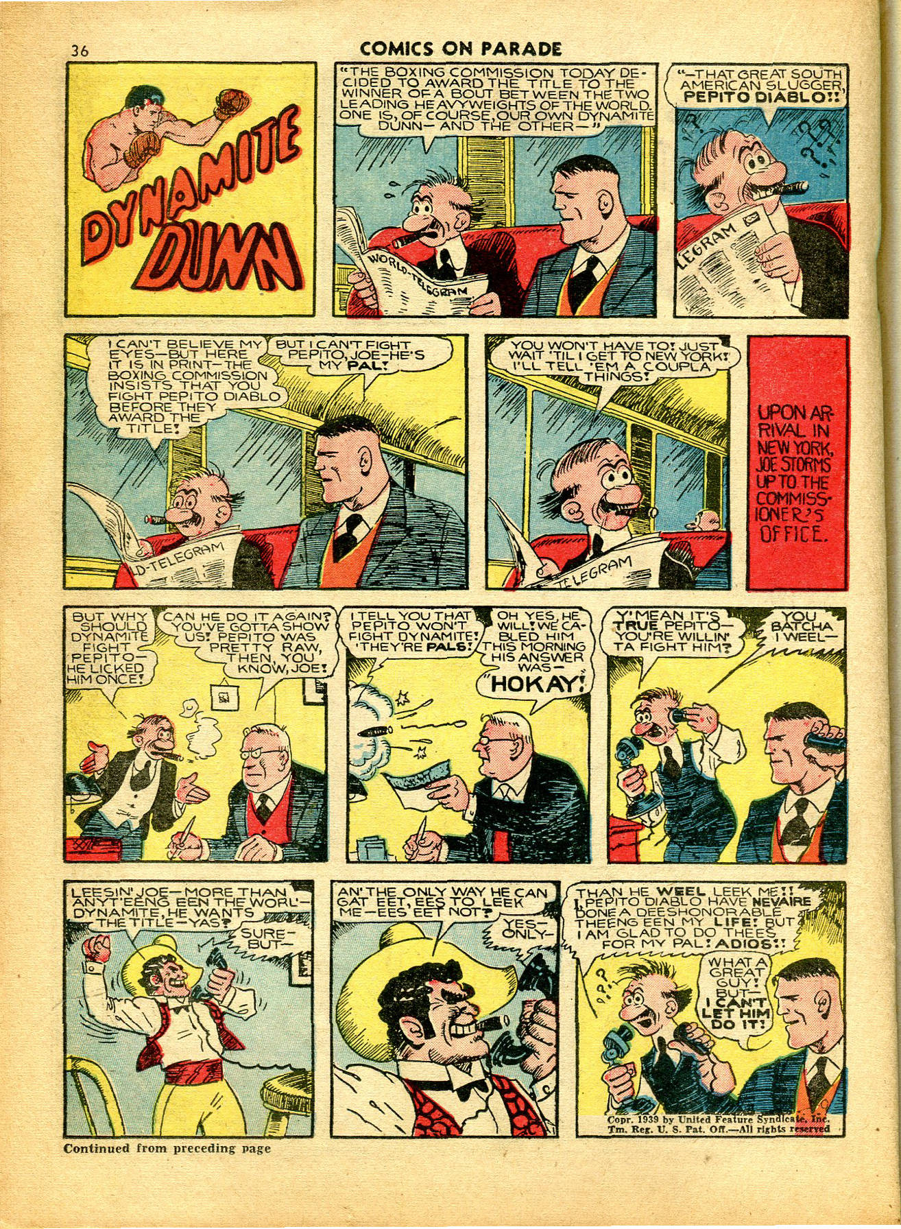 Read online Comics on Parade comic -  Issue #15 - 38