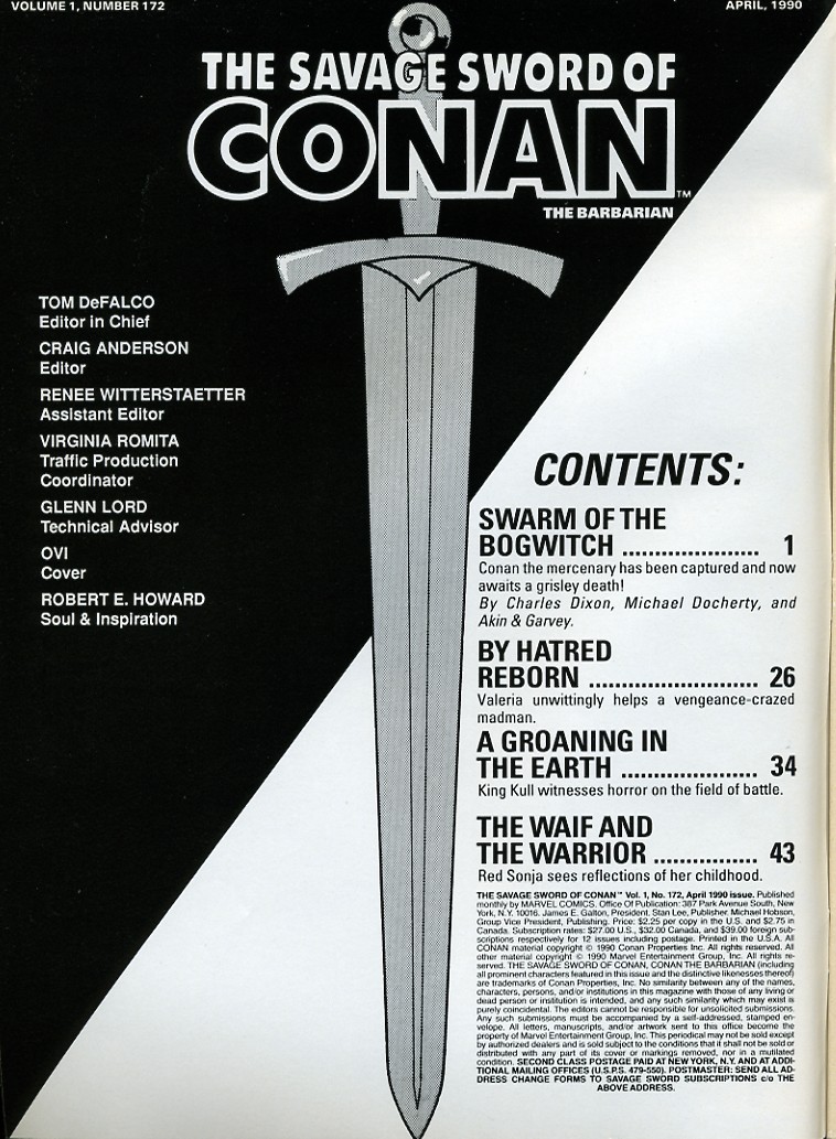 Read online The Savage Sword Of Conan comic -  Issue #172 - 2