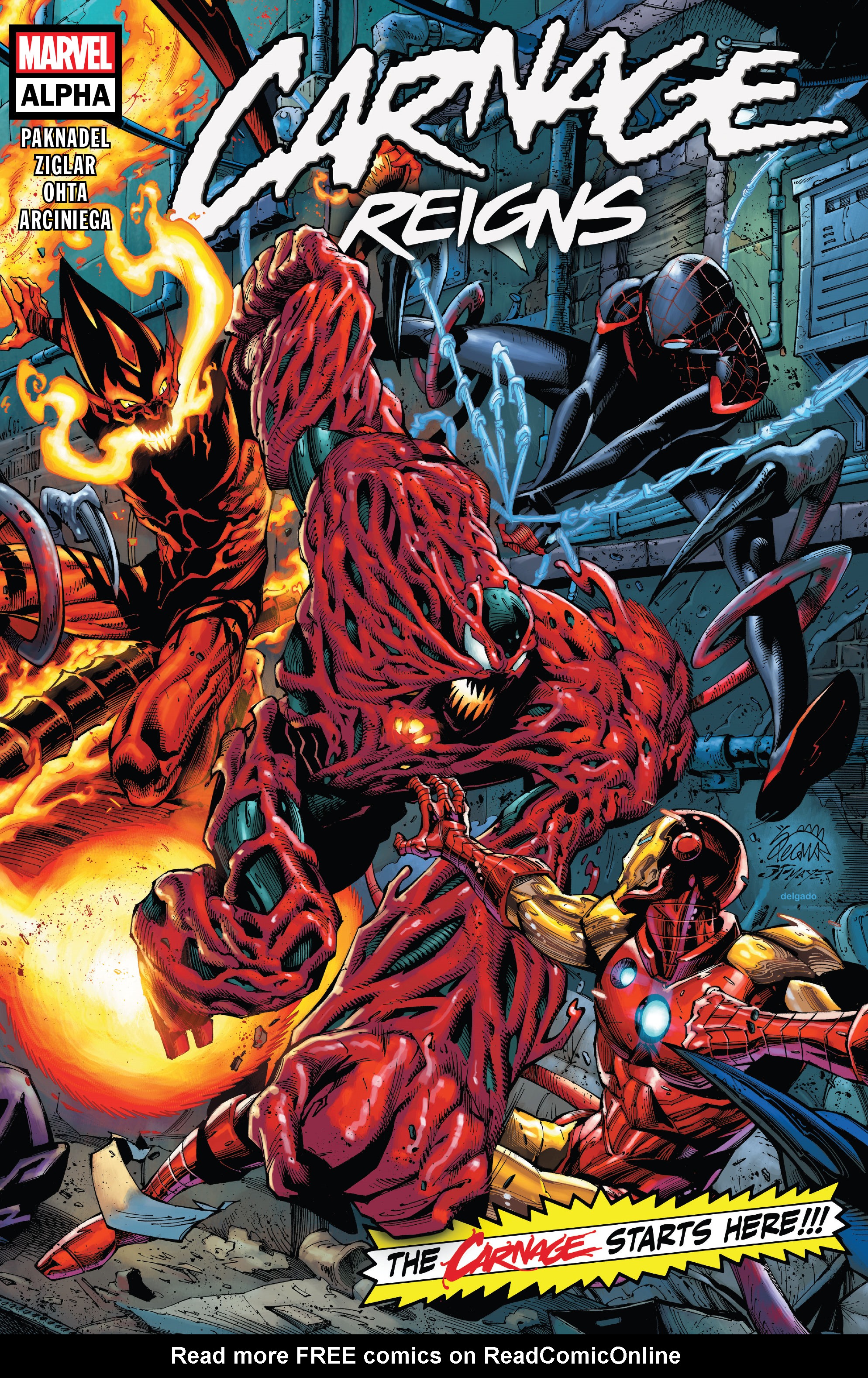 Read online Carnage Reigns: Alpha comic -  Issue #1 - 1