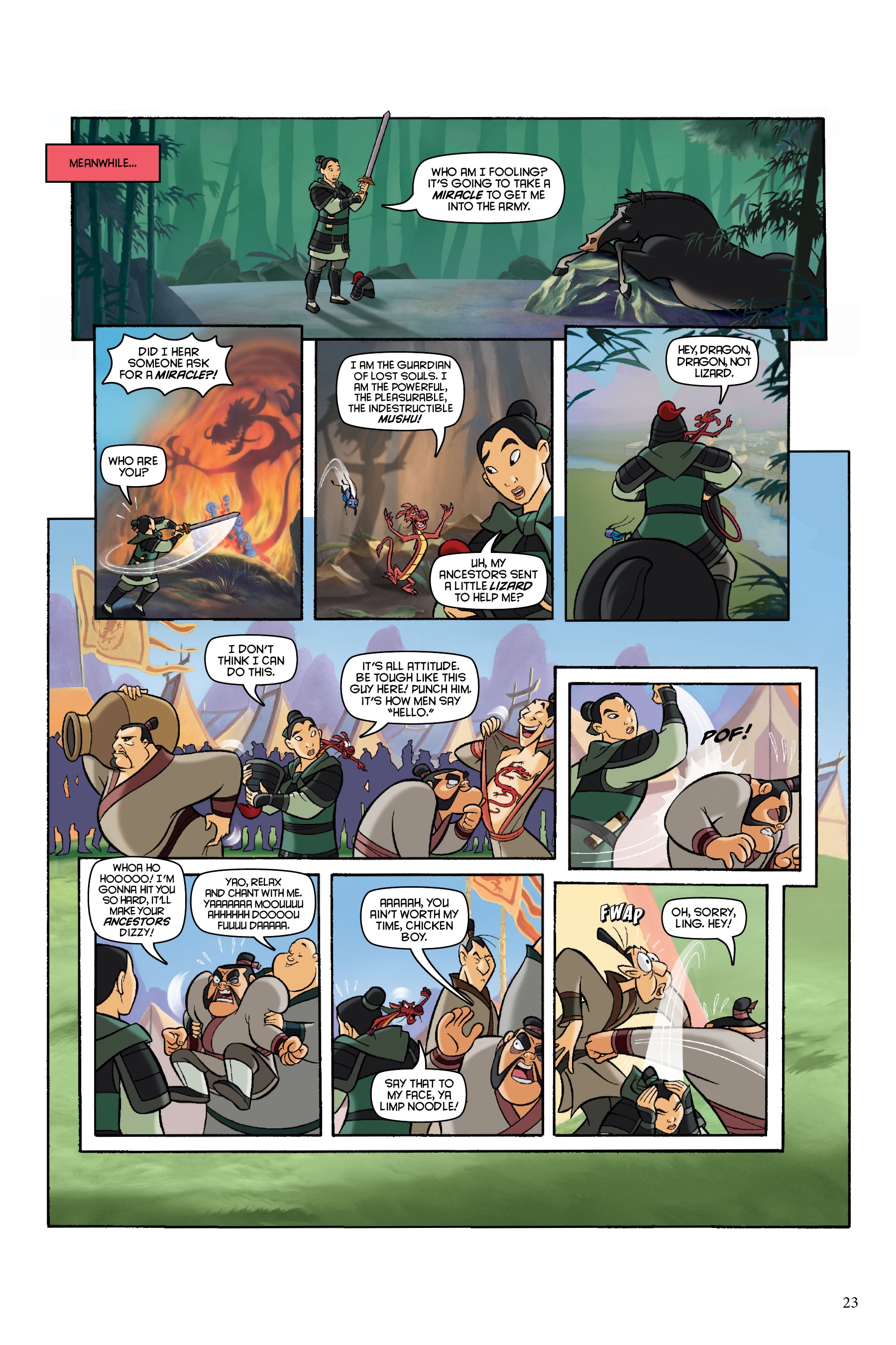Read online Disney Mulan: The Story of the Movie in Comics comic -  Issue # TPB - 23