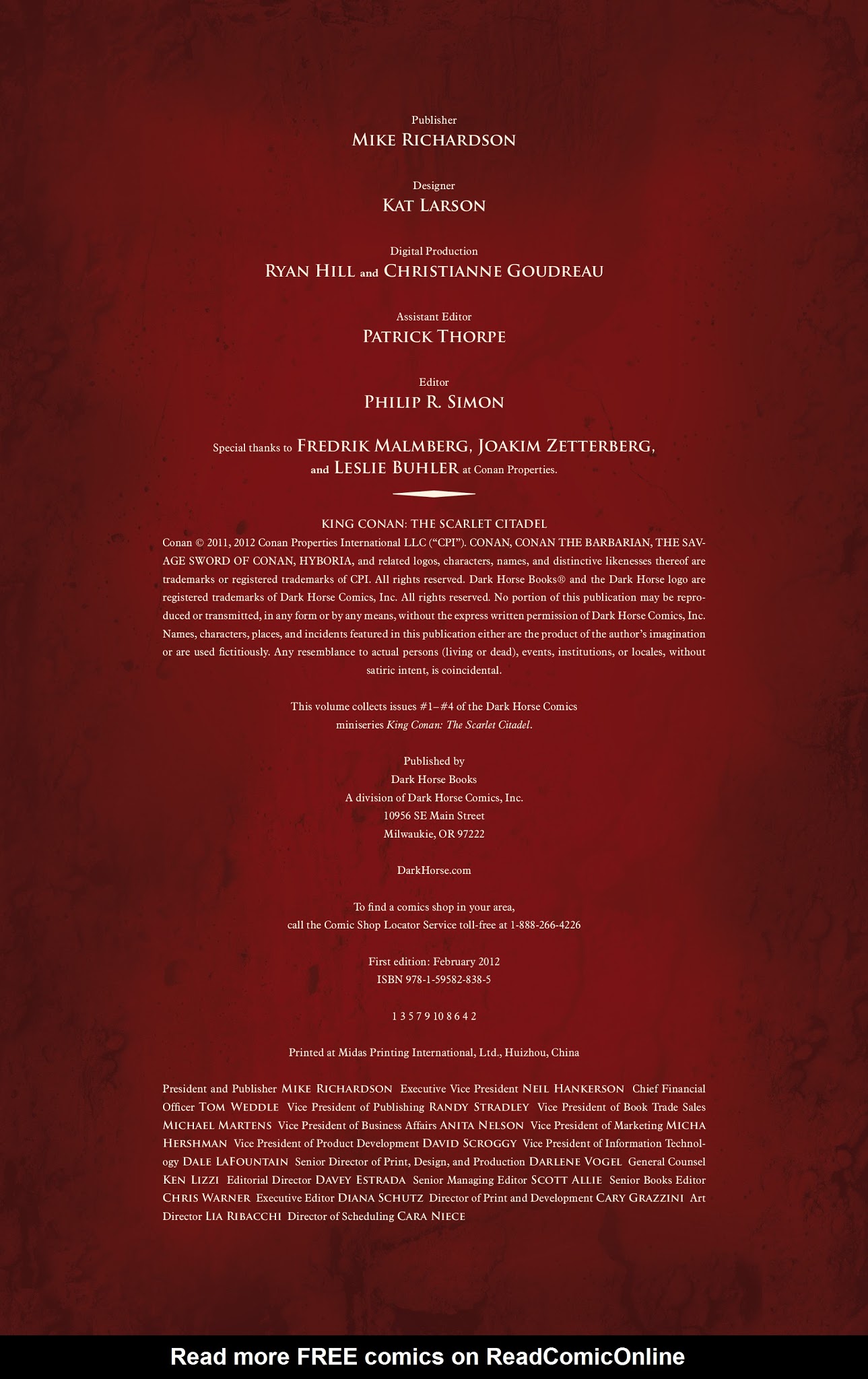 Read online King Conan: The Scarlet Citadel comic -  Issue # TPB - 6