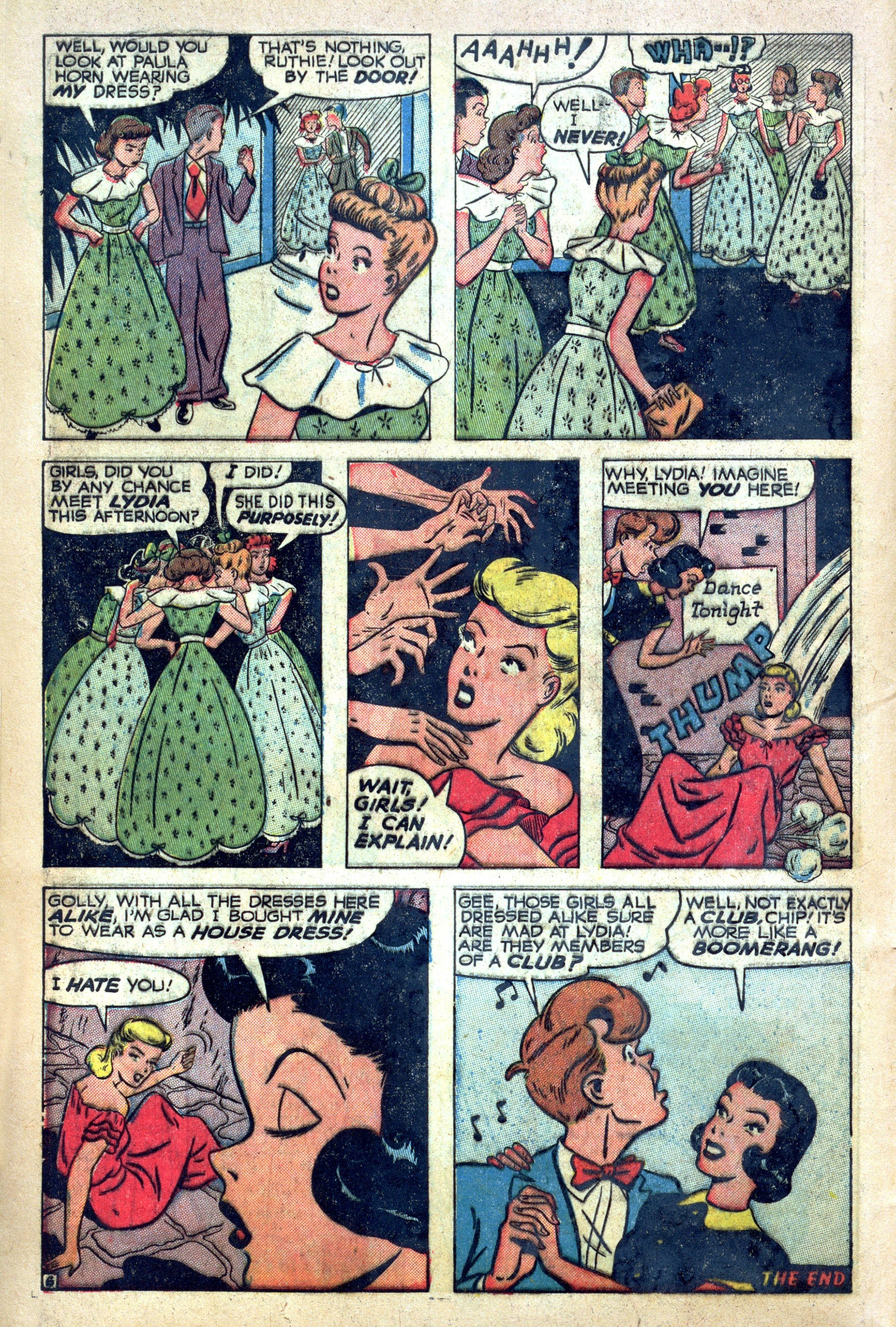 Read online Mitzi's Boy Friend comic -  Issue #6 - 8