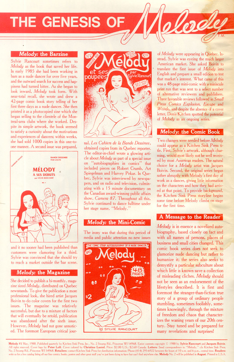 Read online Melody comic -  Issue #1 - 2