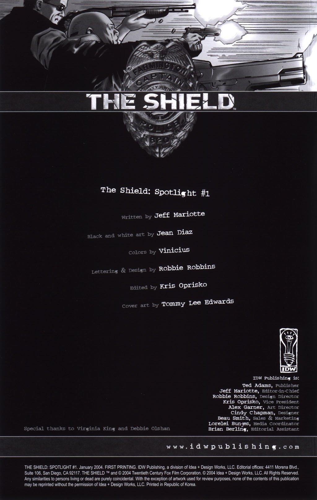 Read online The Shield: Spotlight comic -  Issue #1 - 2