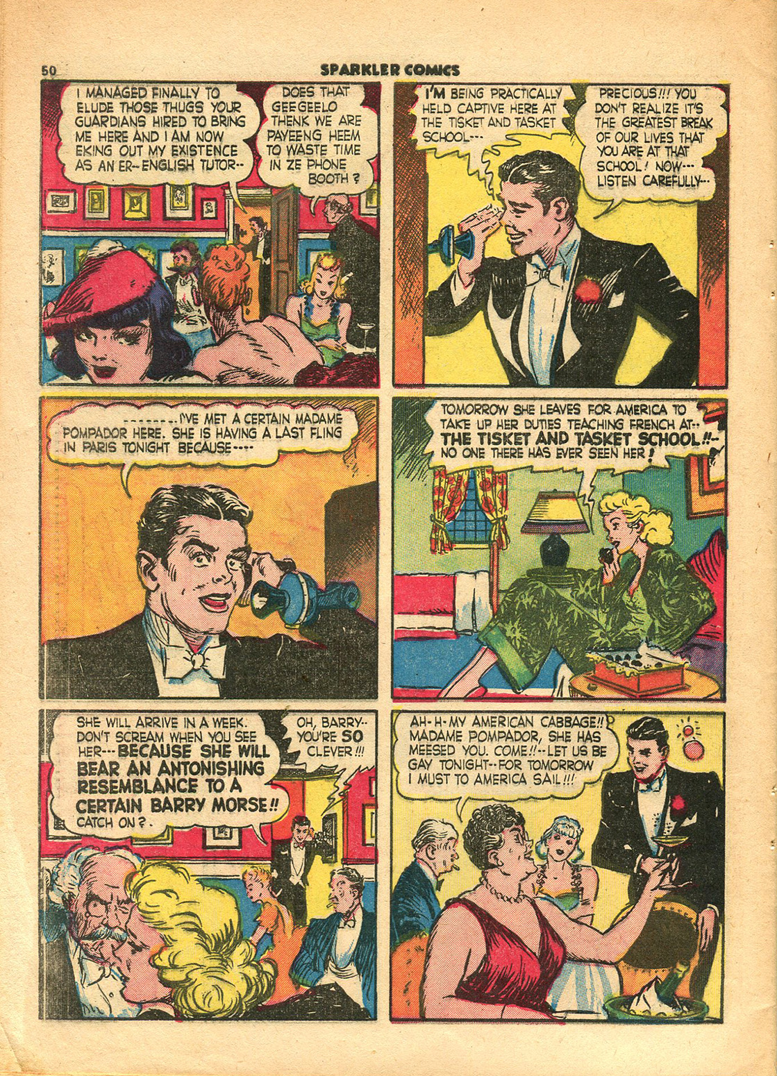 Read online Sparkler Comics comic -  Issue #10 - 52