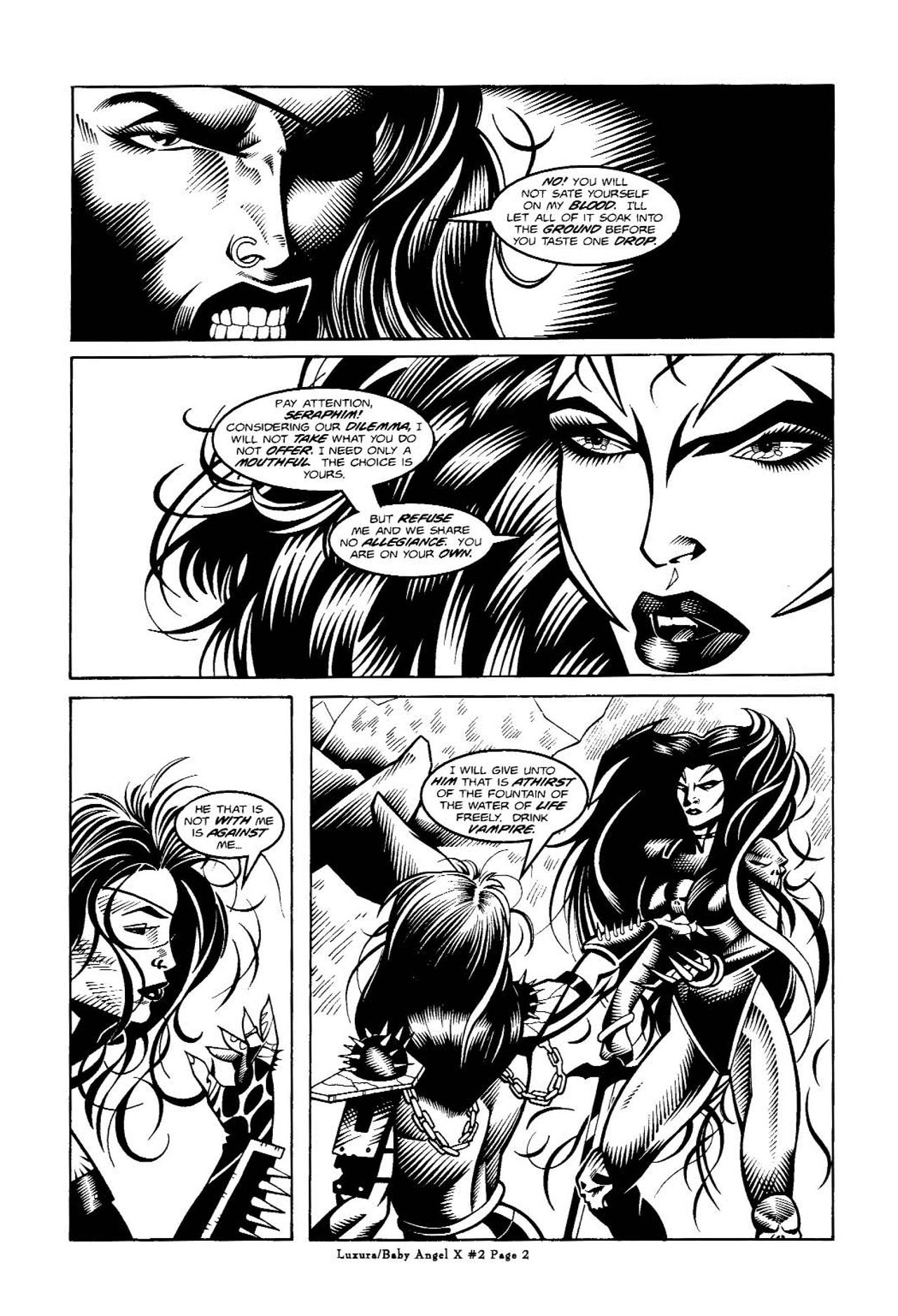 Read online Vampress Luxura / Baby Angel X comic -  Issue #2 - 4