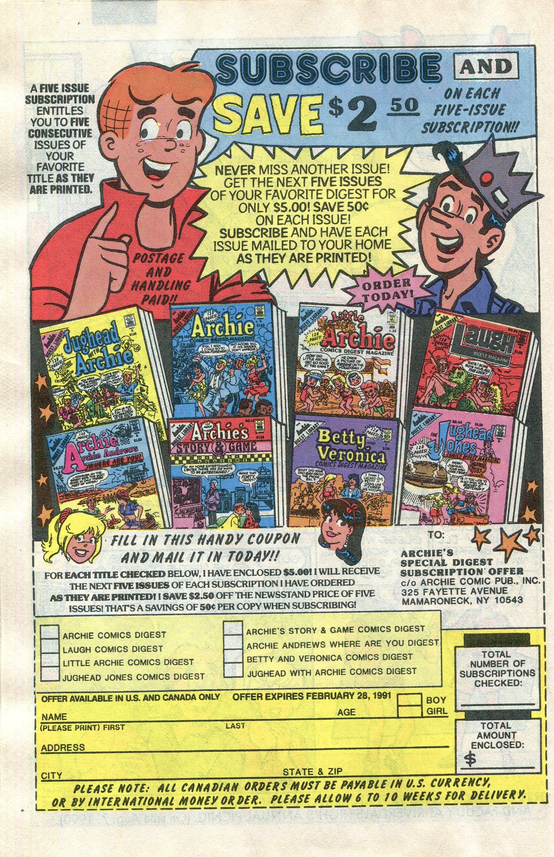 Read online Jughead (1987) comic -  Issue #20 - 28