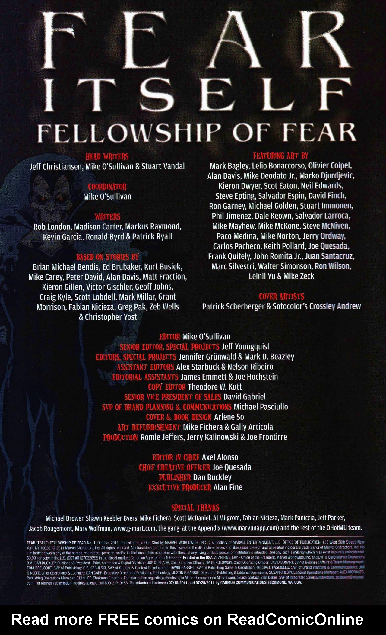 Read online Fear Itself: Fellowship Of Fear comic -  Issue # Full - 2