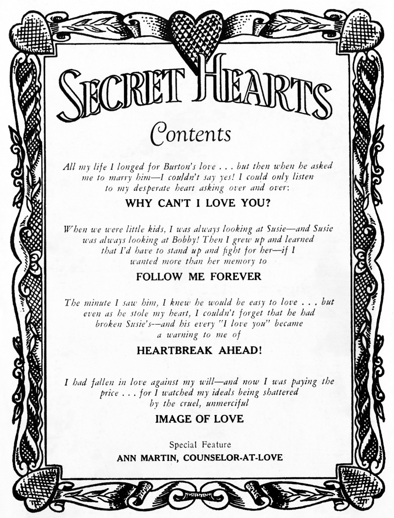 Read online Secret Hearts comic -  Issue #48 - 2
