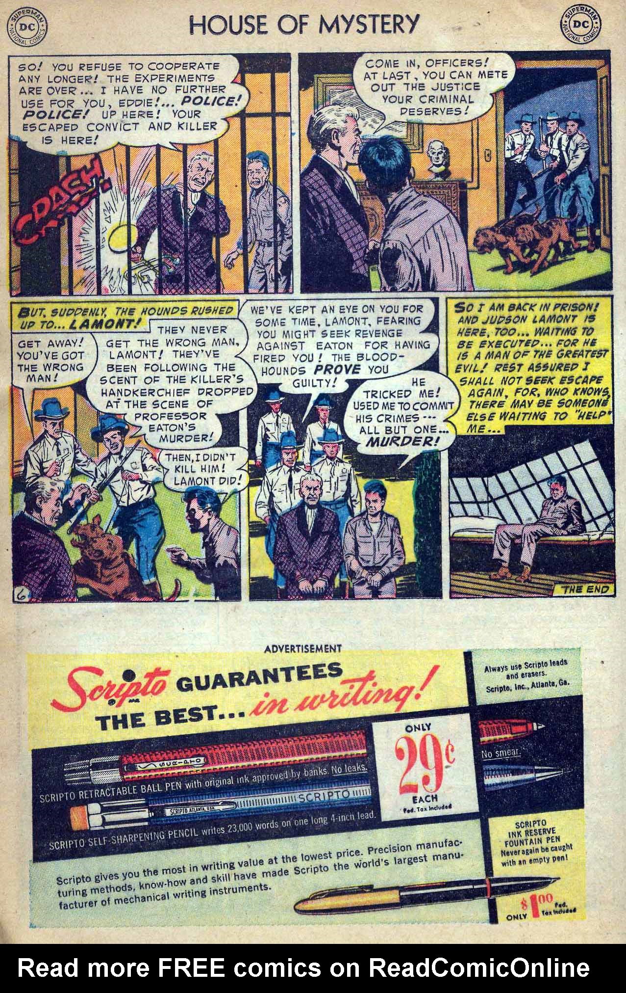 Read online House of Mystery (1951) comic -  Issue #19 - 16