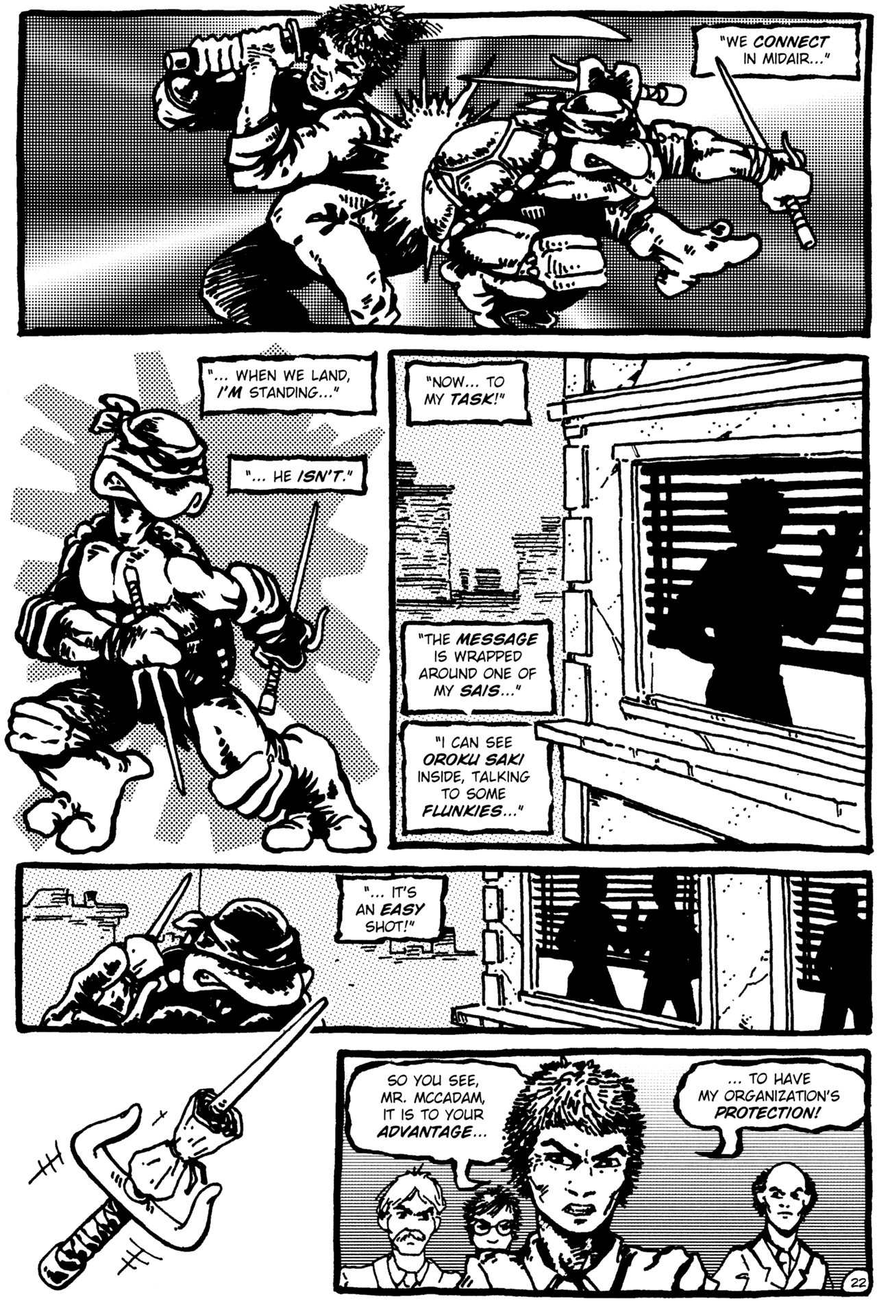 Read online Teenage Mutant Ninja Turtles (1984) comic -  Issue #1 - 23