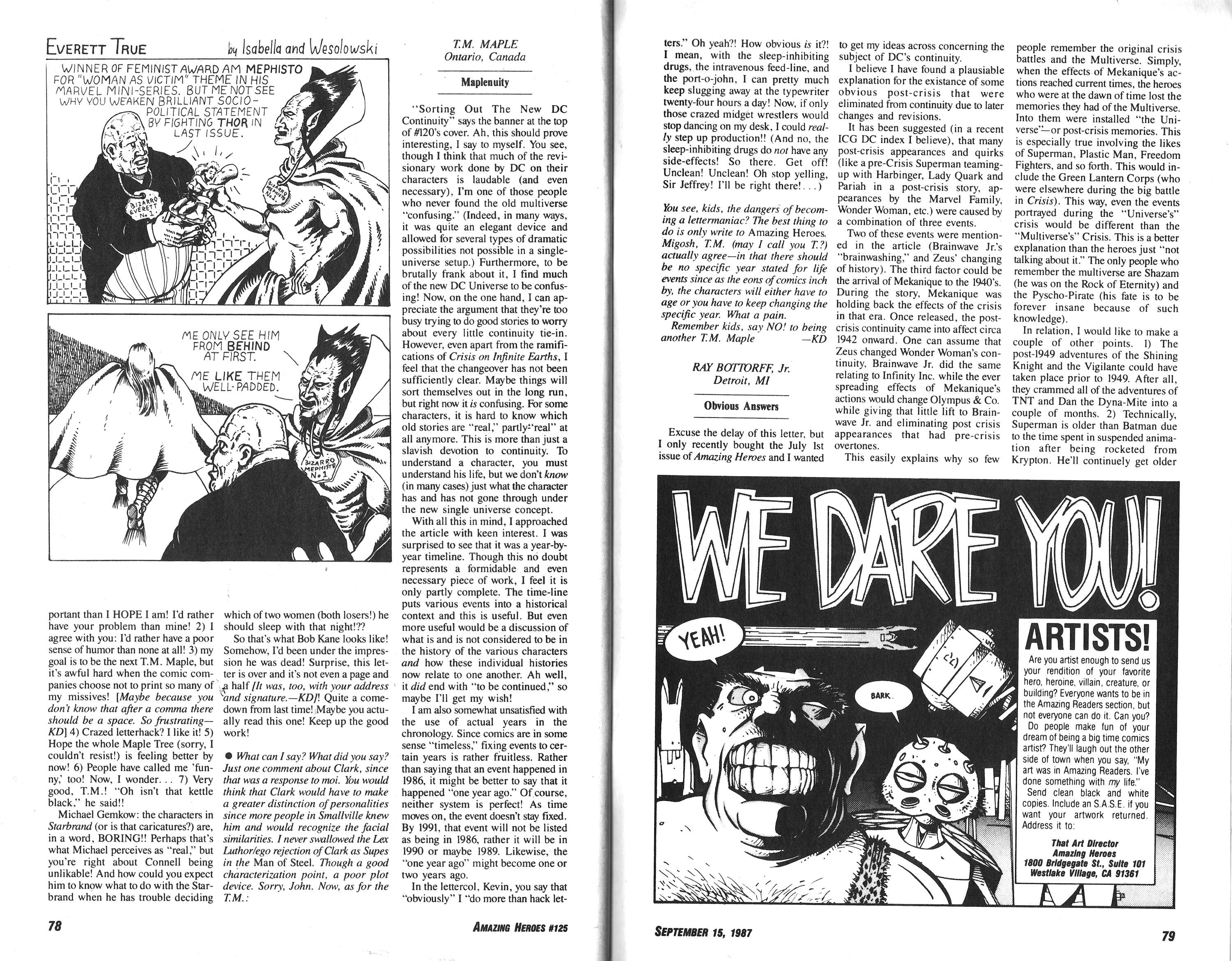 Read online Amazing Heroes comic -  Issue #125 - 40