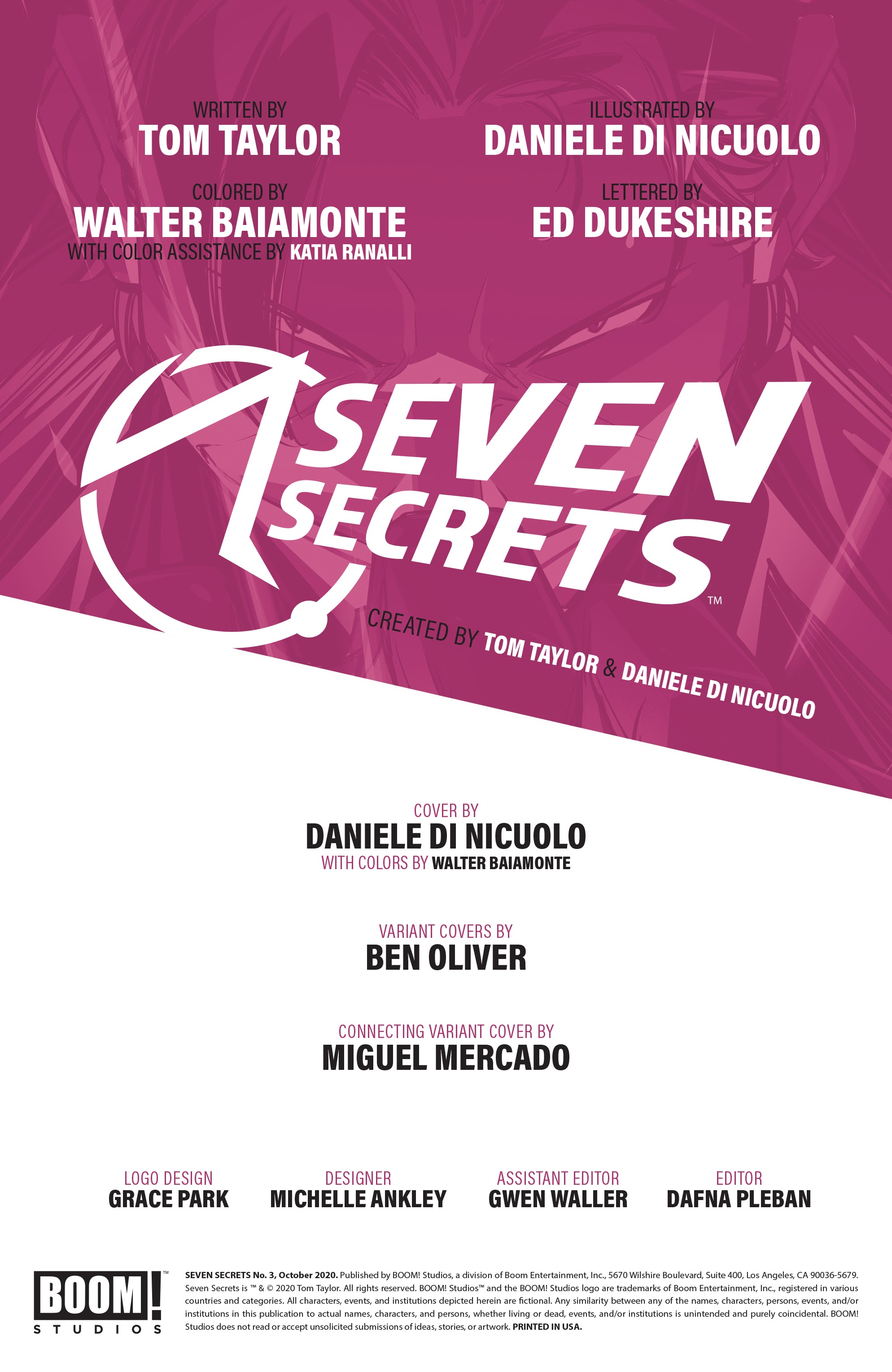 Read online Seven Secrets comic -  Issue #3 - 2