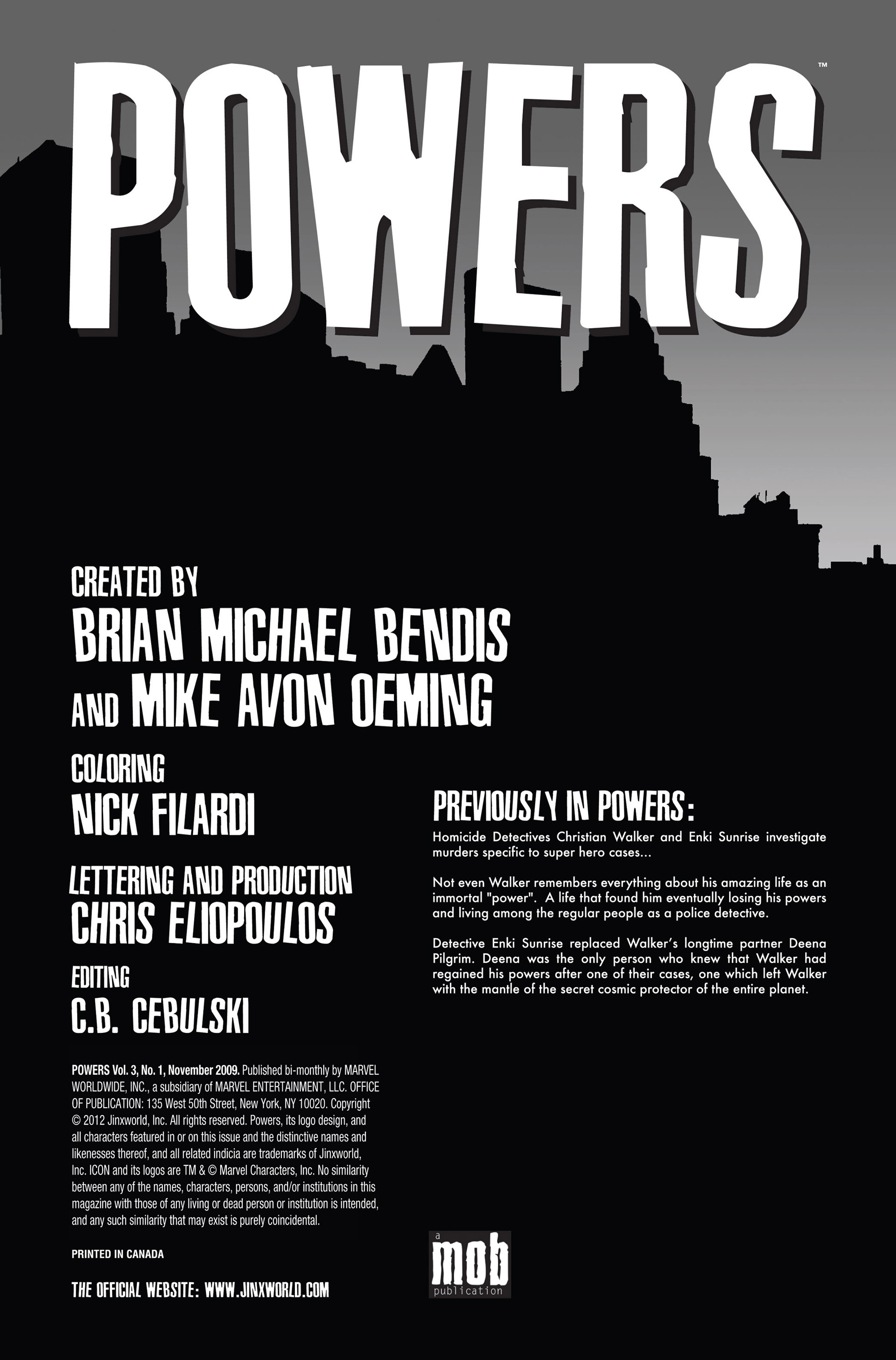 Read online Powers (2009) comic -  Issue #1 - 2