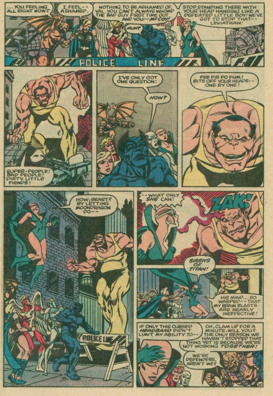 Read online The Defenders (1972) comic -  Issue #126 - 21