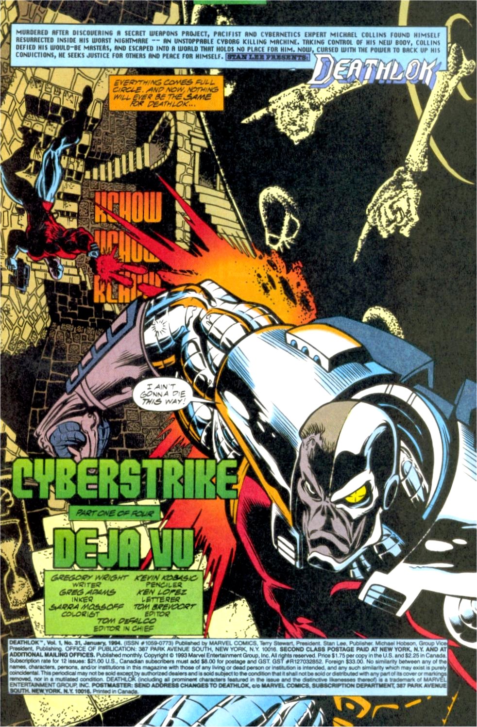 Read online Deathlok (1991) comic -  Issue #31 - 2