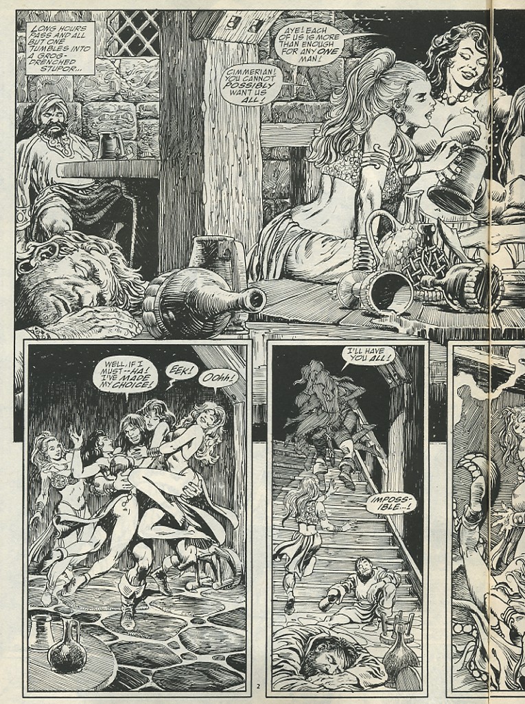 Read online The Savage Sword Of Conan comic -  Issue #184 - 4