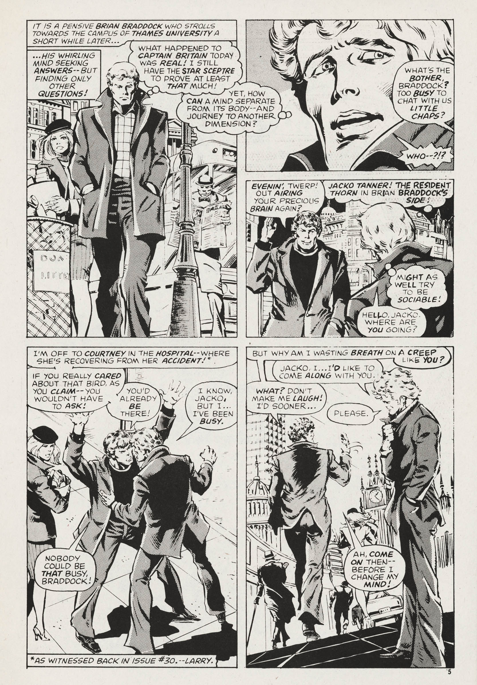 Read online Captain Britain (1976) comic -  Issue #37 - 5