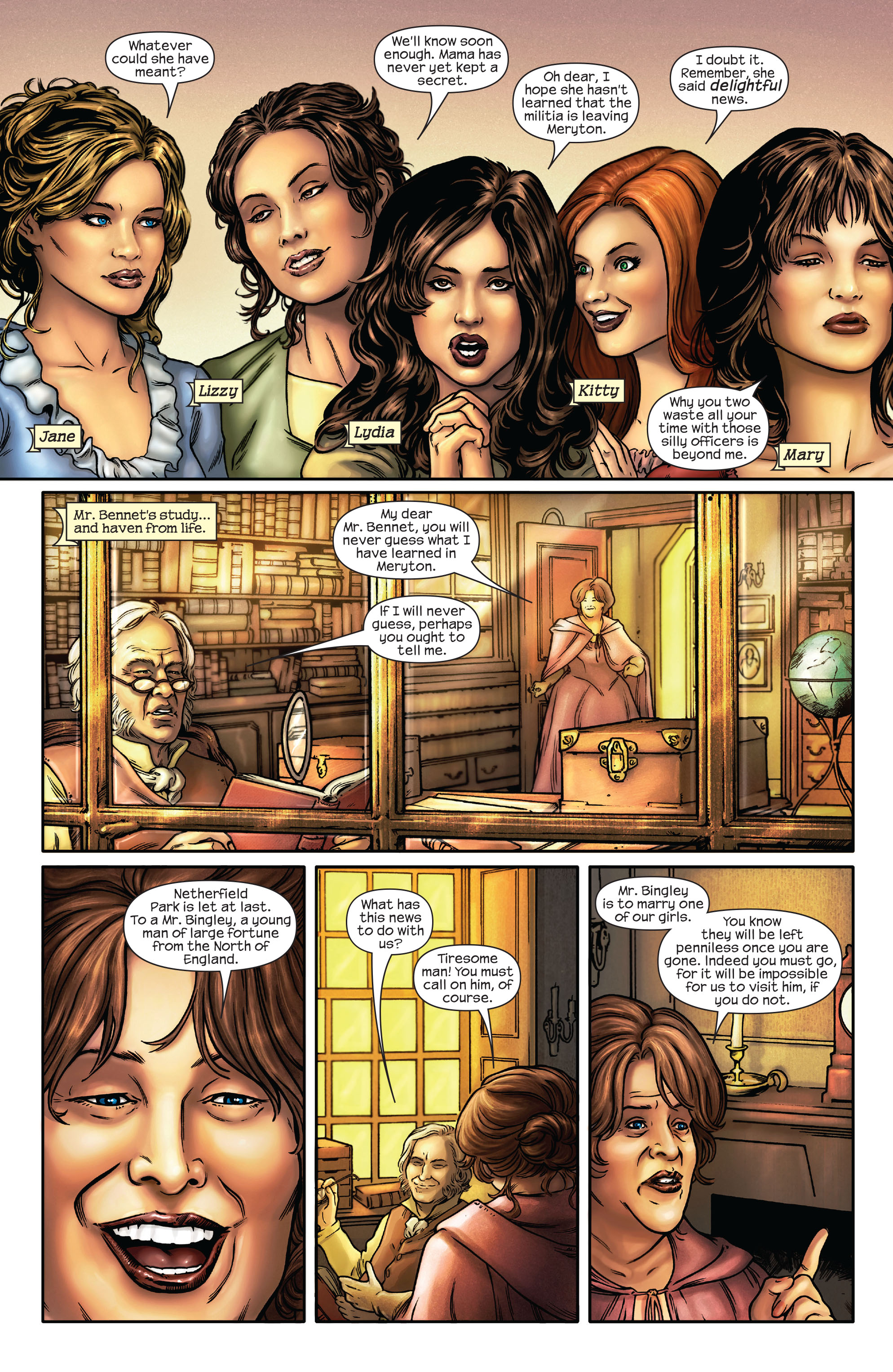 Read online Pride & Prejudice (2009) comic -  Issue #1 - 4