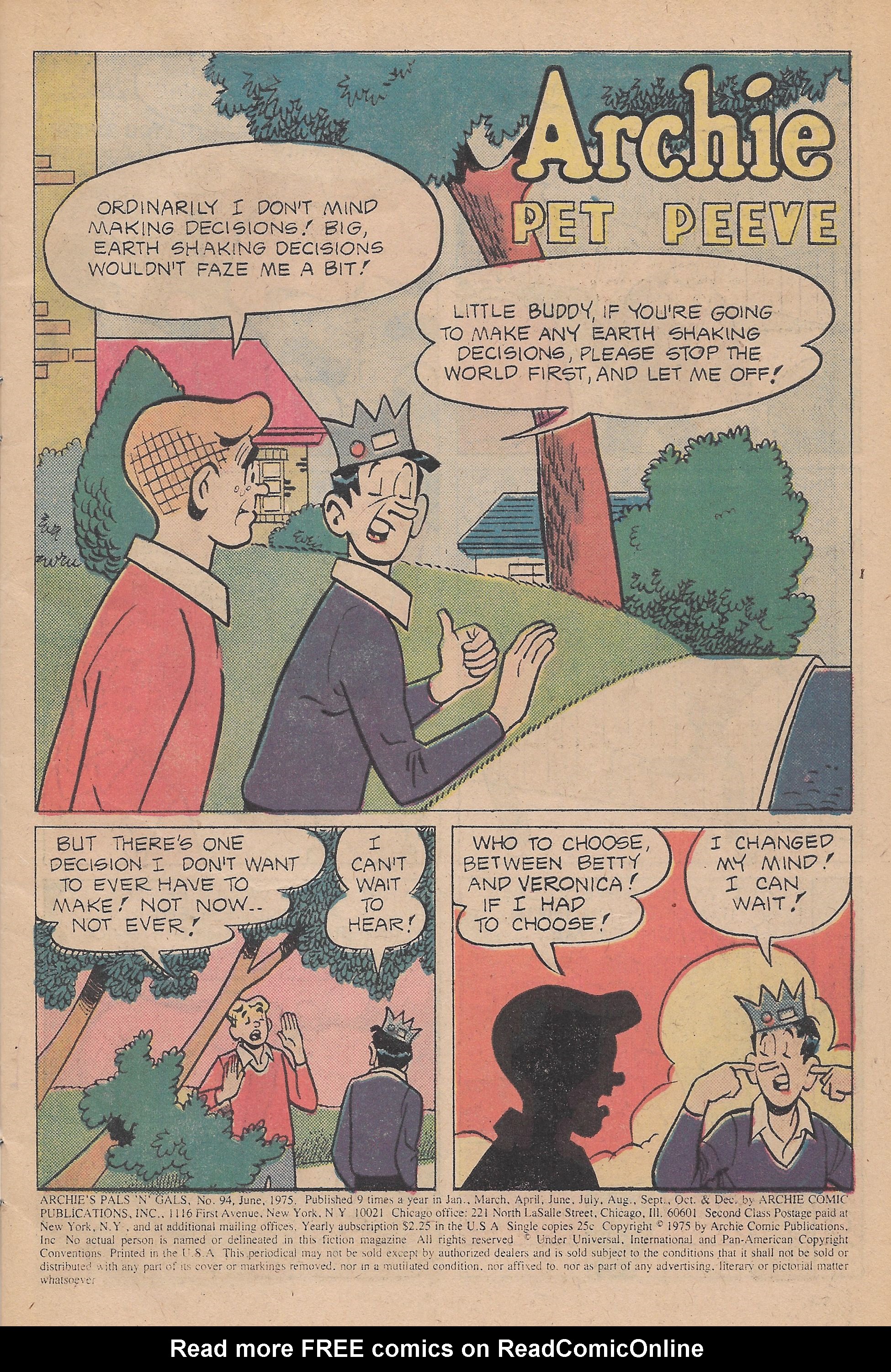 Read online Archie's Pals 'N' Gals (1952) comic -  Issue #94 - 3