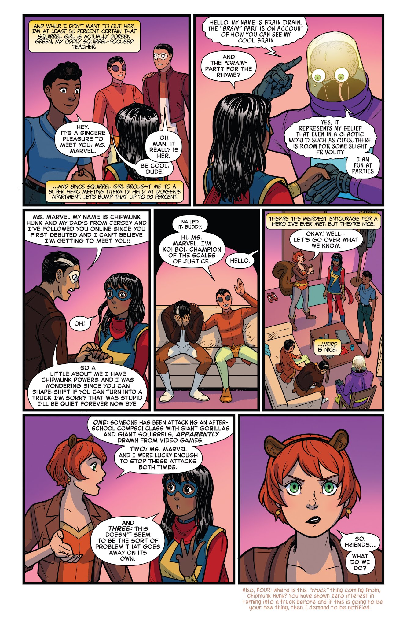 Read online Marvel Rising: Squirrel Girl & Ms. Marvel comic -  Issue # Full - 4