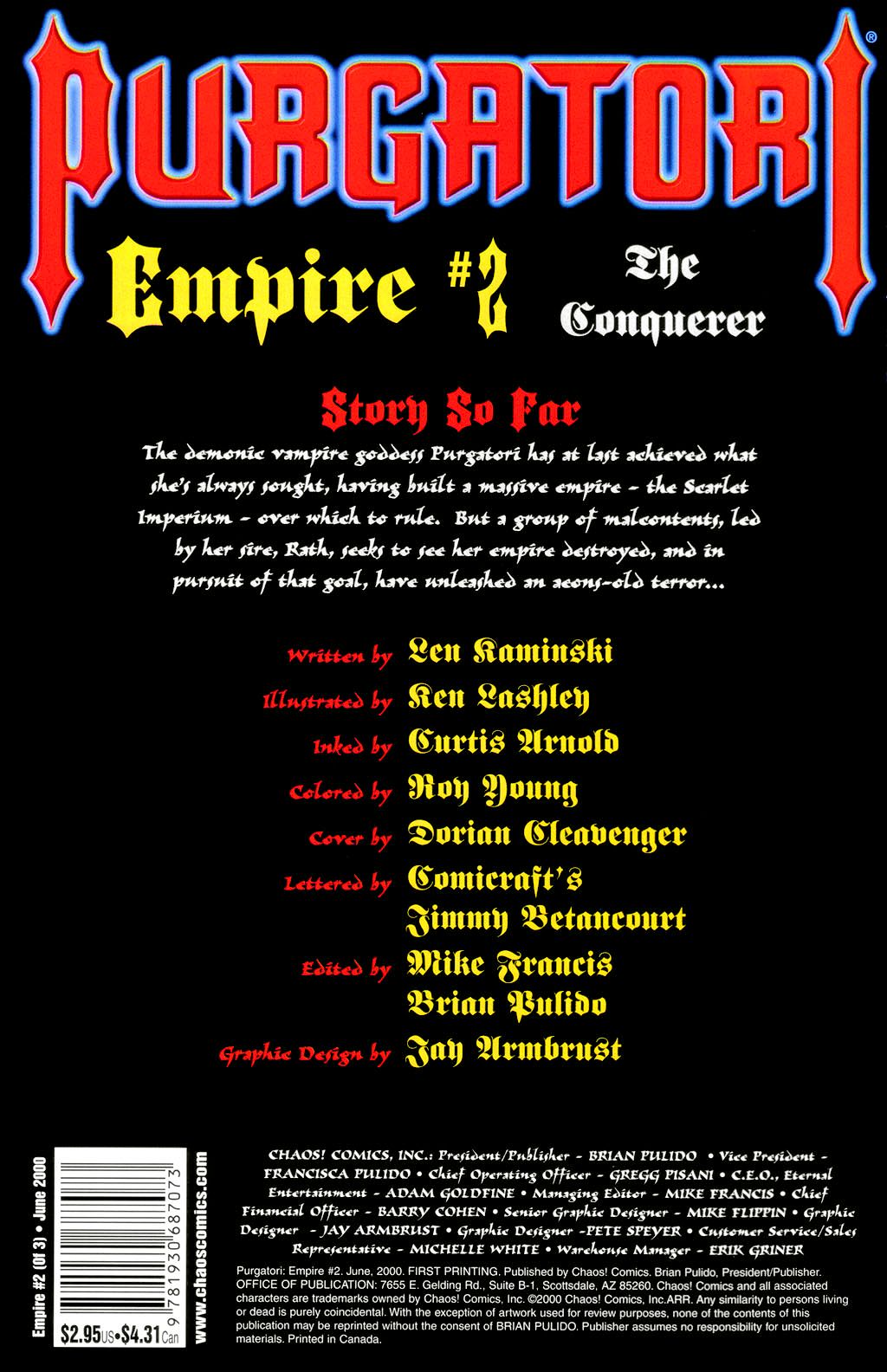 Read online Purgatori: Empire comic -  Issue #2 - 2