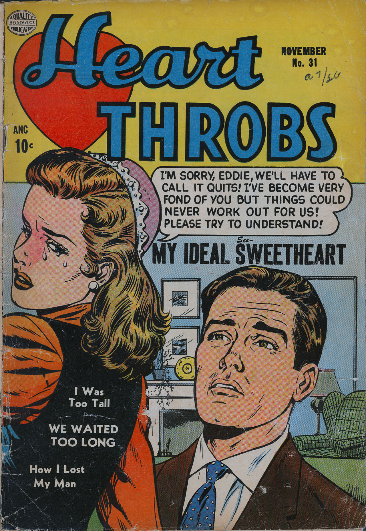 Read online Heart Throbs comic -  Issue #31 - 1