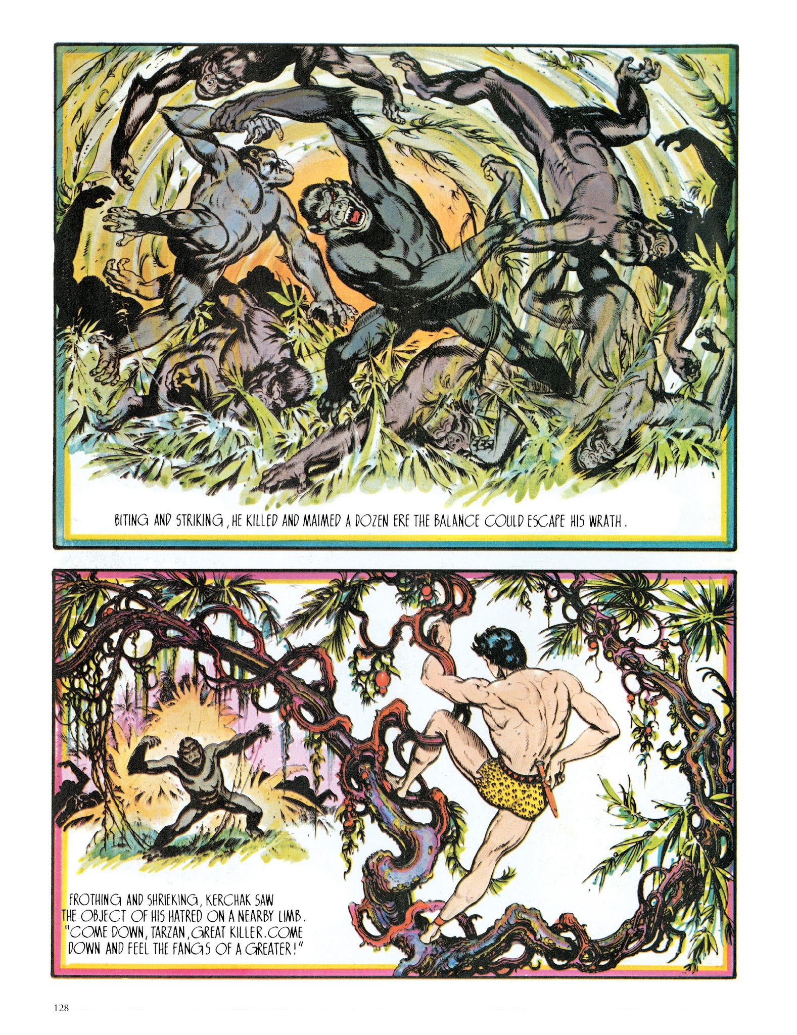 Read online Edgar Rice Burroughs' Tarzan: Burne Hogarth's Lord of the Jungle comic -  Issue # TPB - 128