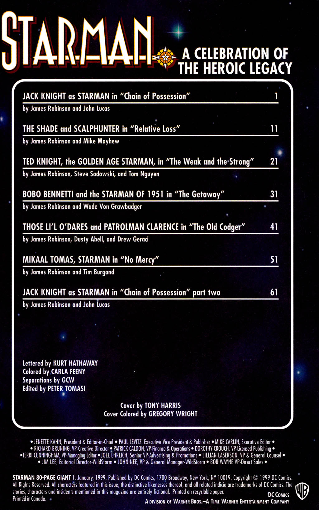 Read online Starman 80-Page Giant comic -  Issue # Full - 2