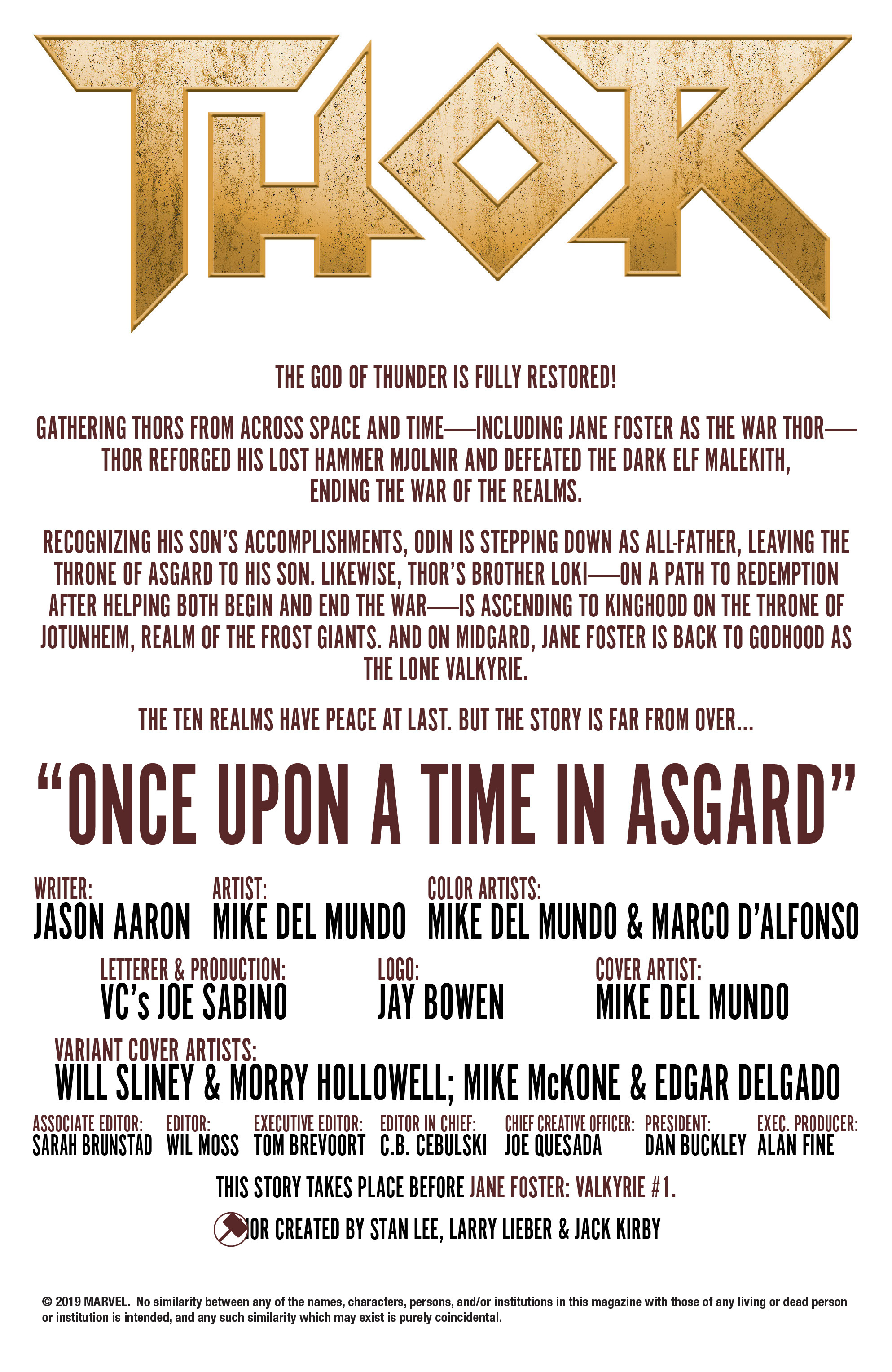 Read online Thor (2018) comic -  Issue #16 - 2