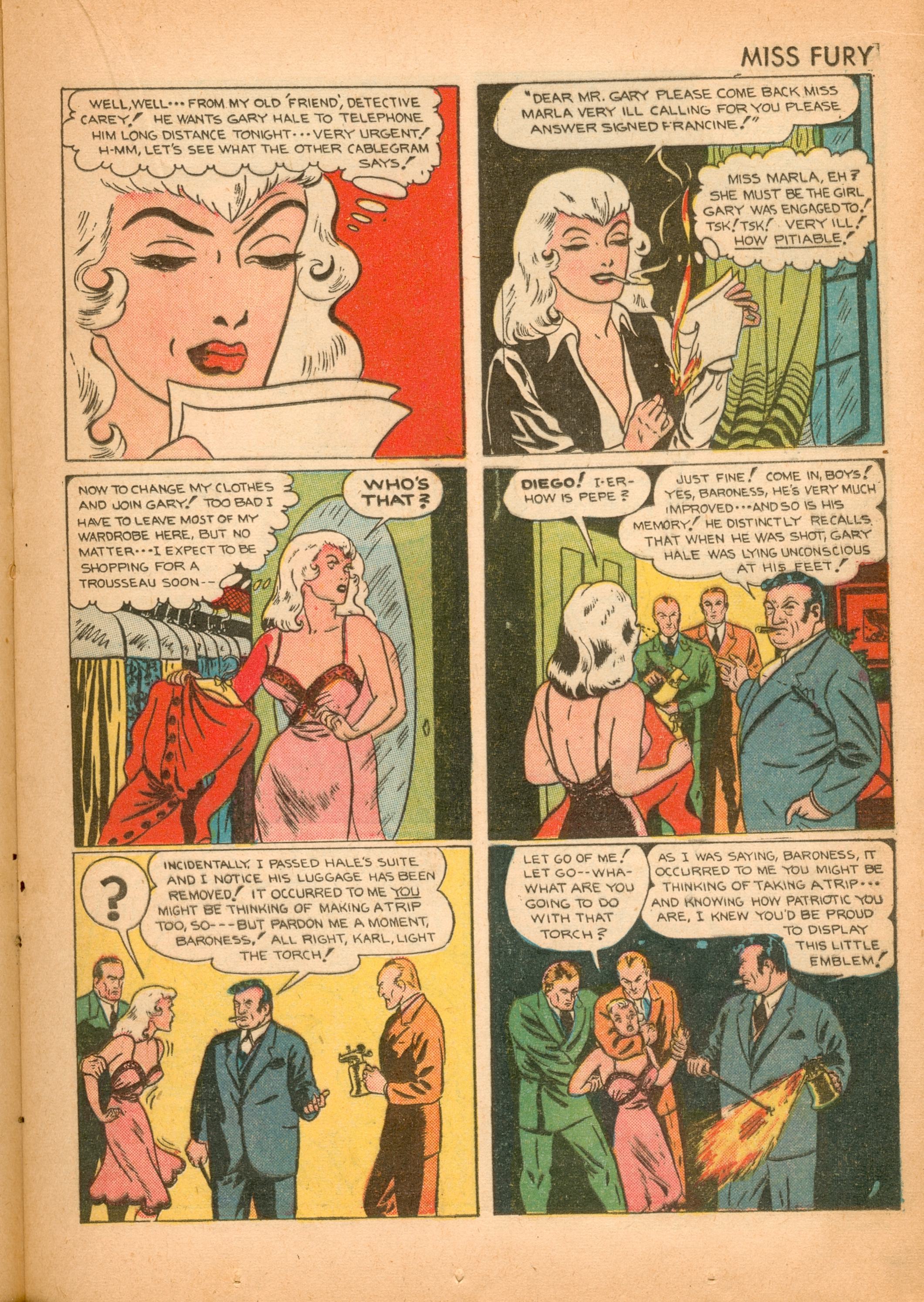 Read online Miss Fury (1942) comic -  Issue #2 - 27