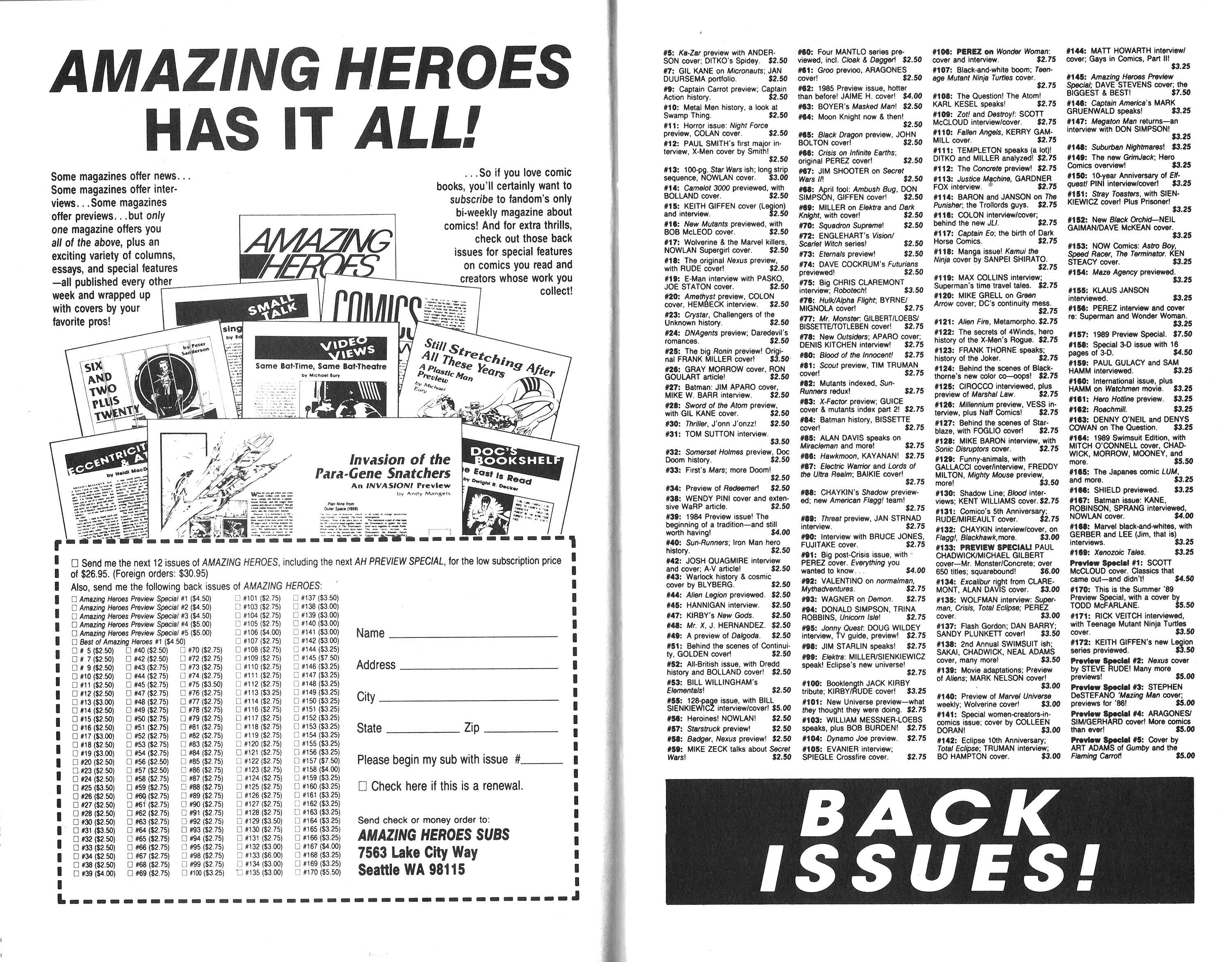 Read online Amazing Heroes comic -  Issue #171 - 18