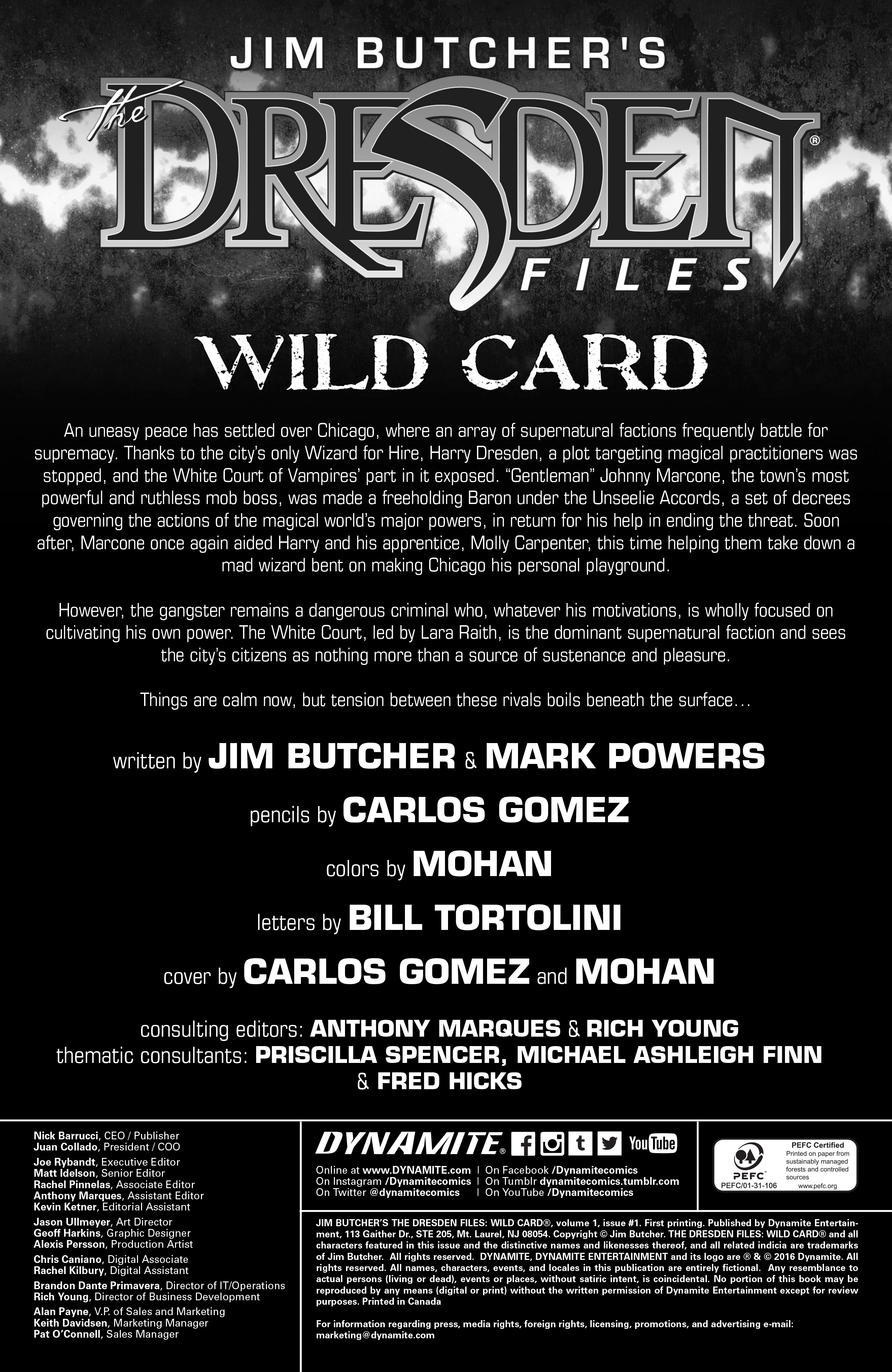 Read online Jim Butcher's The Dresden Files: Wild Card comic -  Issue #1 - 2