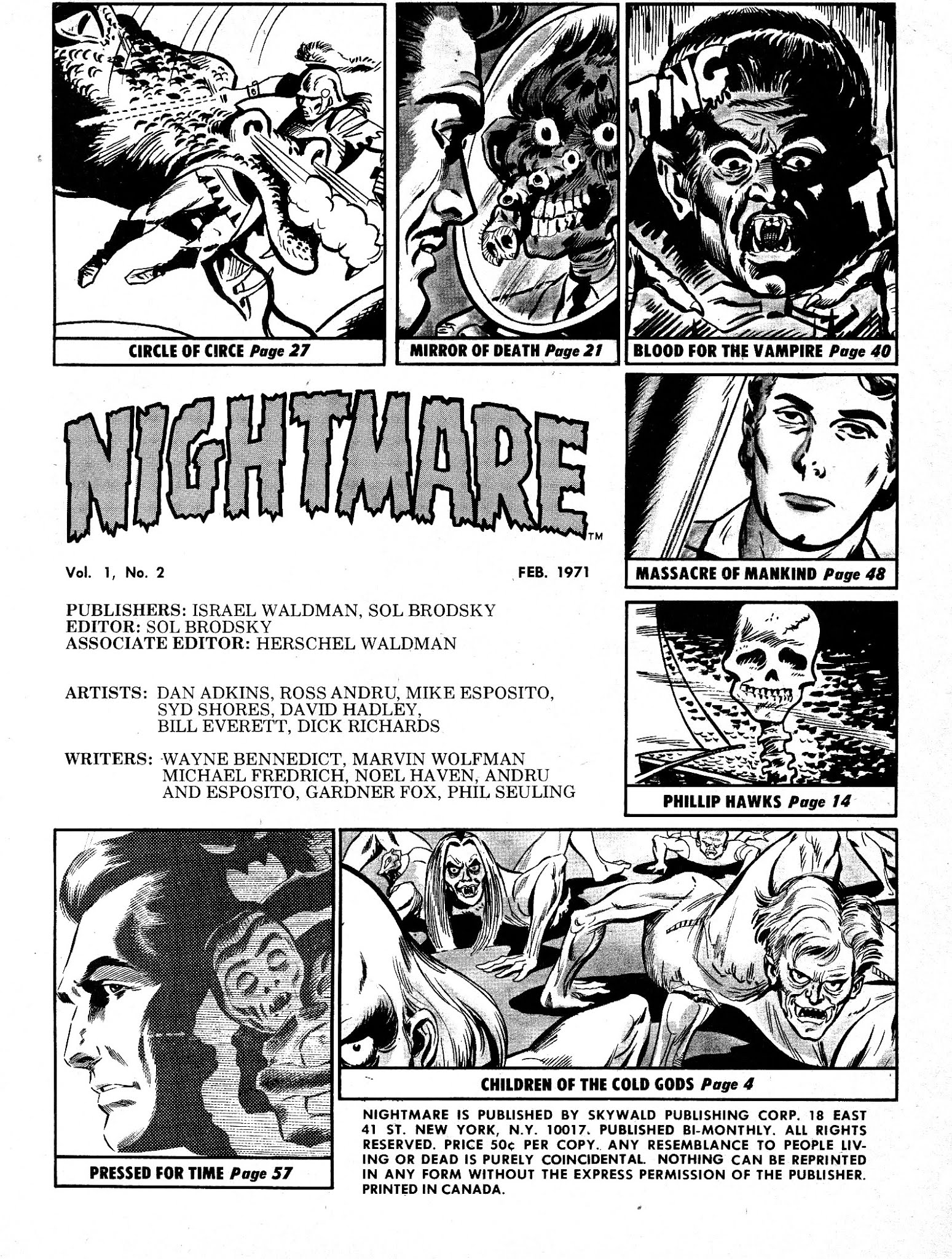 Read online Nightmare (1970) comic -  Issue #2 - 2
