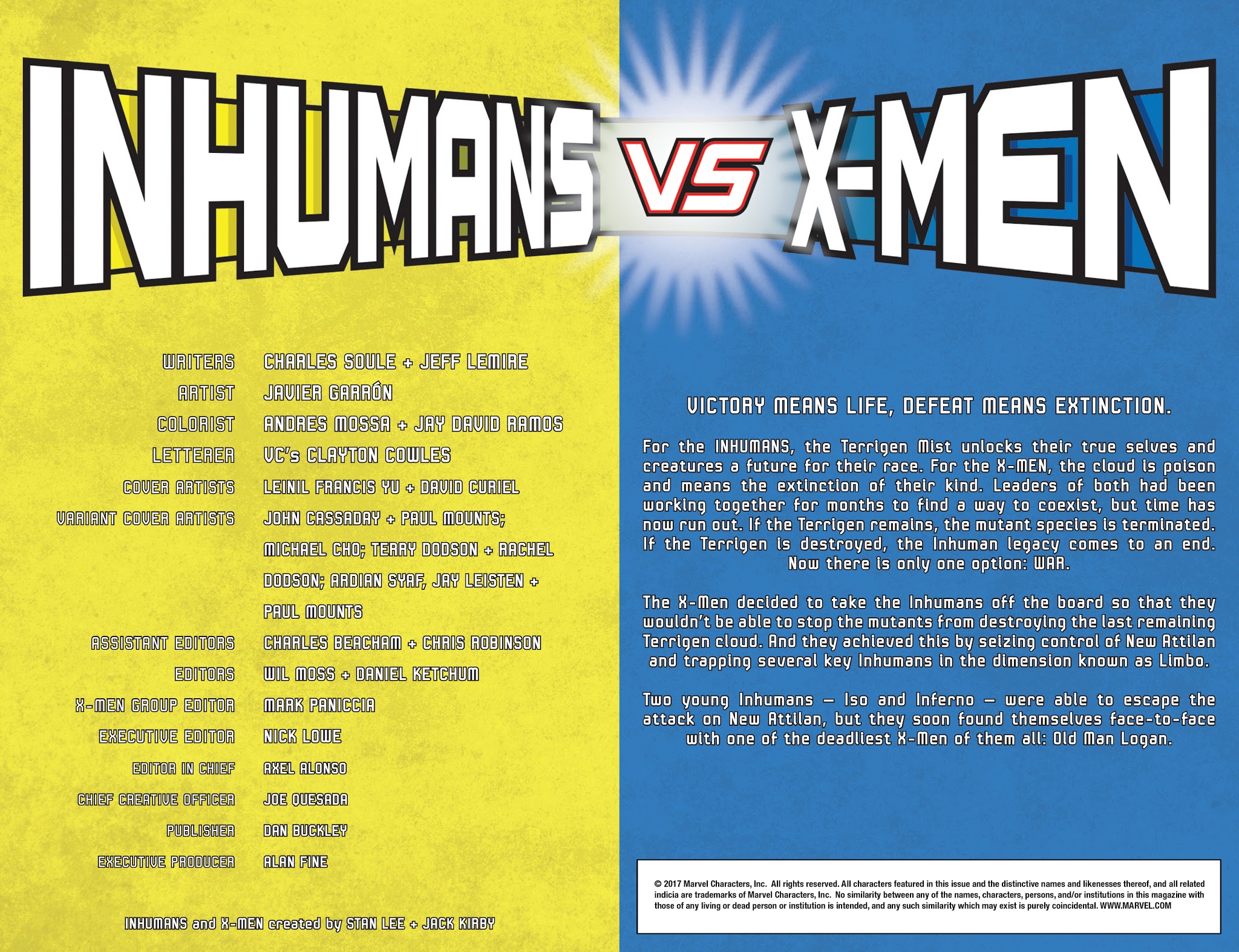 Read online Inhumans Vs. X-Men comic -  Issue # _TPB - 110