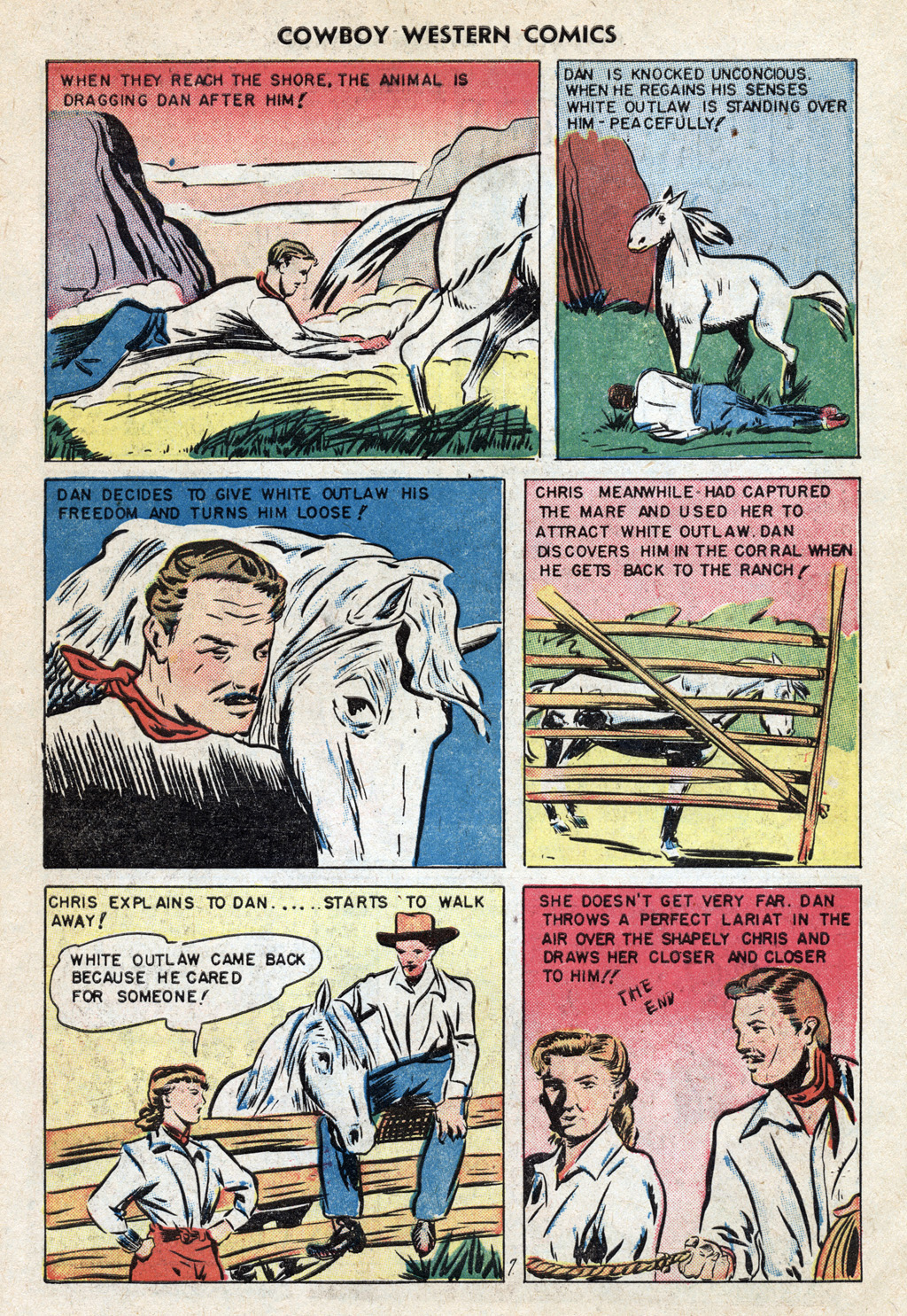 Read online Cowboy Western Comics (1948) comic -  Issue #25 - 27