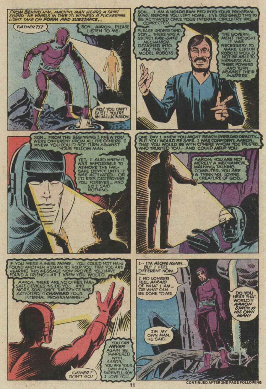 Read online Machine Man (1978) comic -  Issue #10 - 9