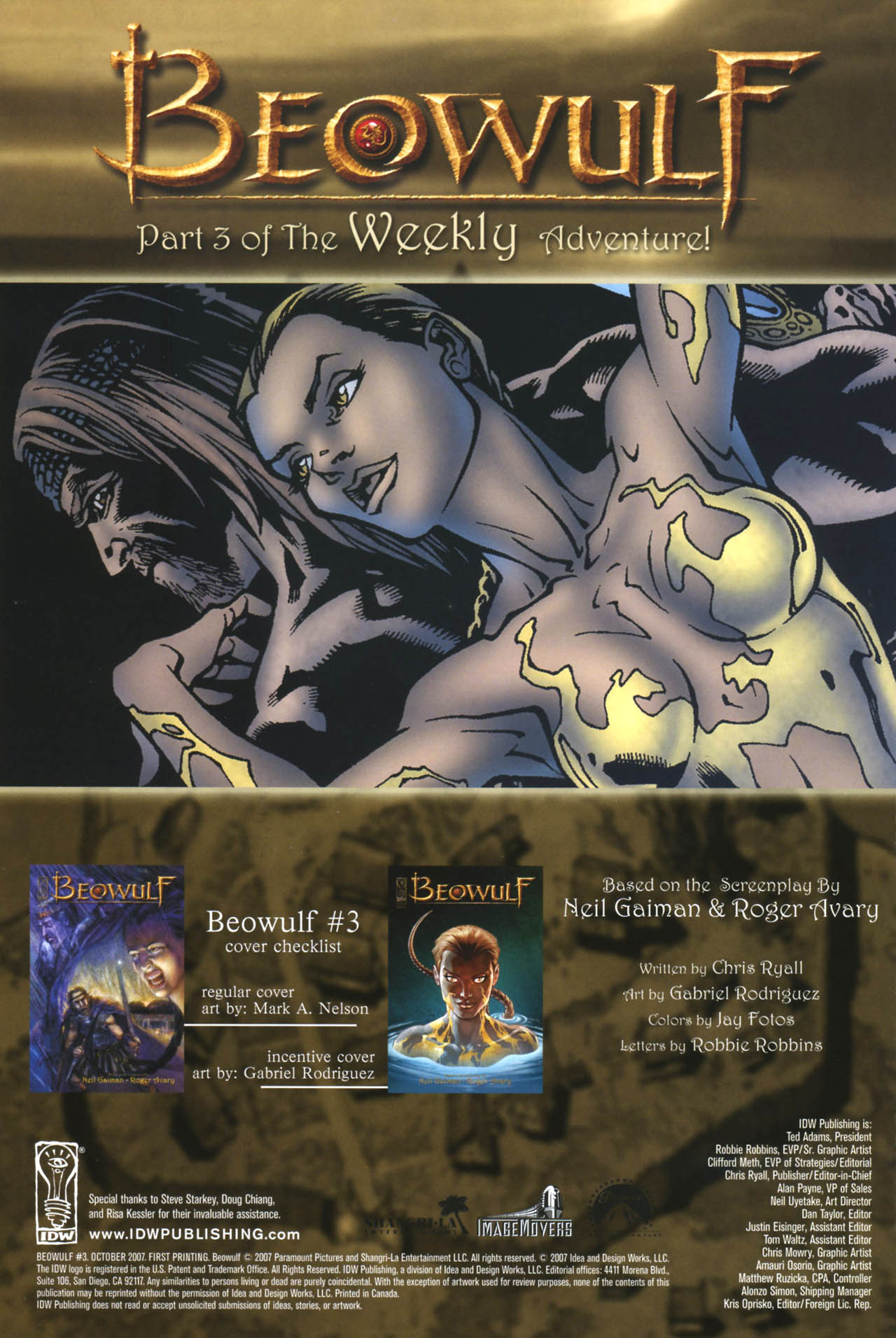 Read online Beowulf (2007) comic -  Issue #3 - 2