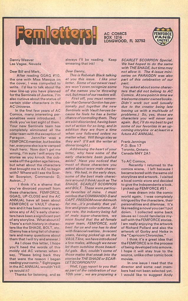 Read online Femforce comic -  Issue #59 - 30