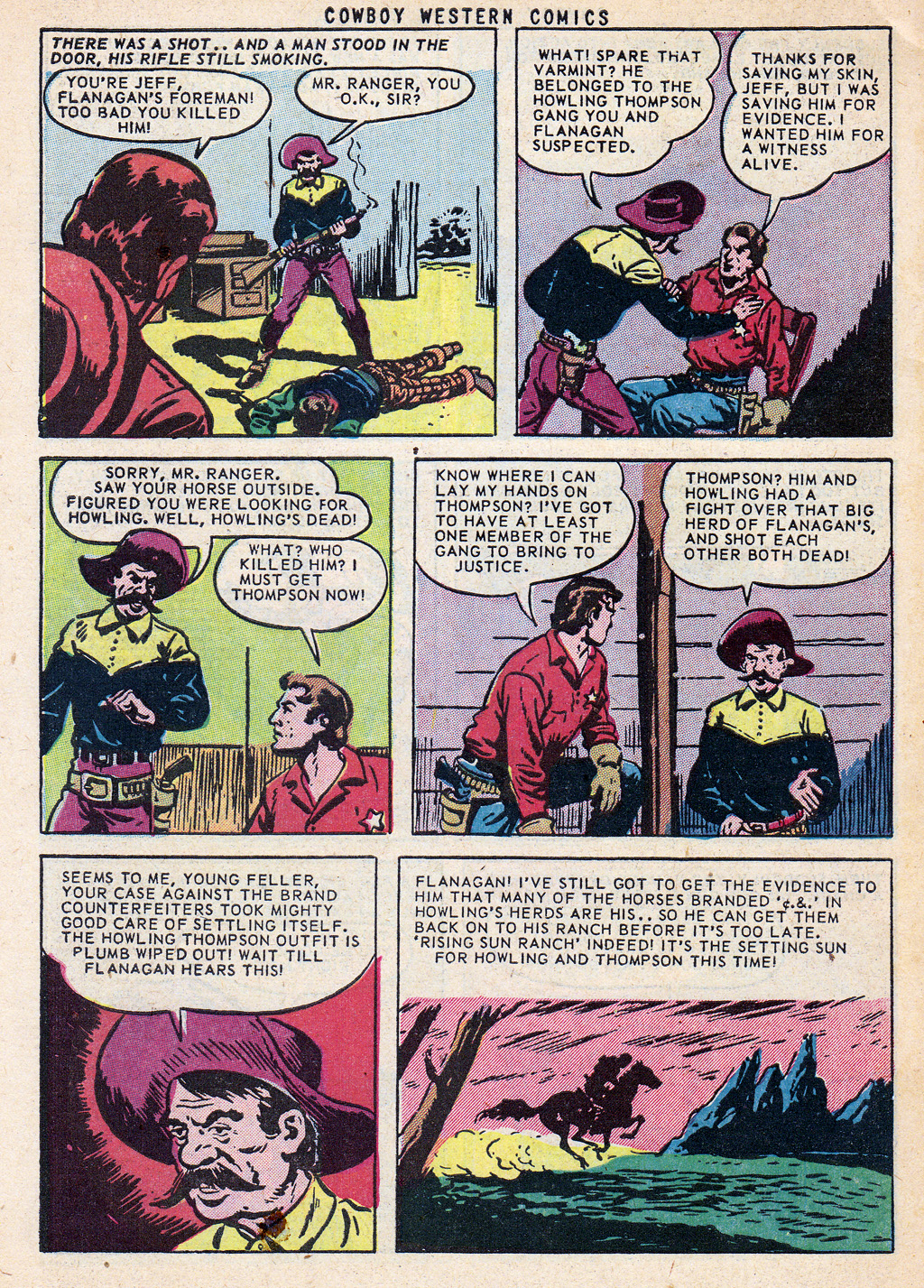 Read online Cowboy Western Comics (1948) comic -  Issue #38 - 34