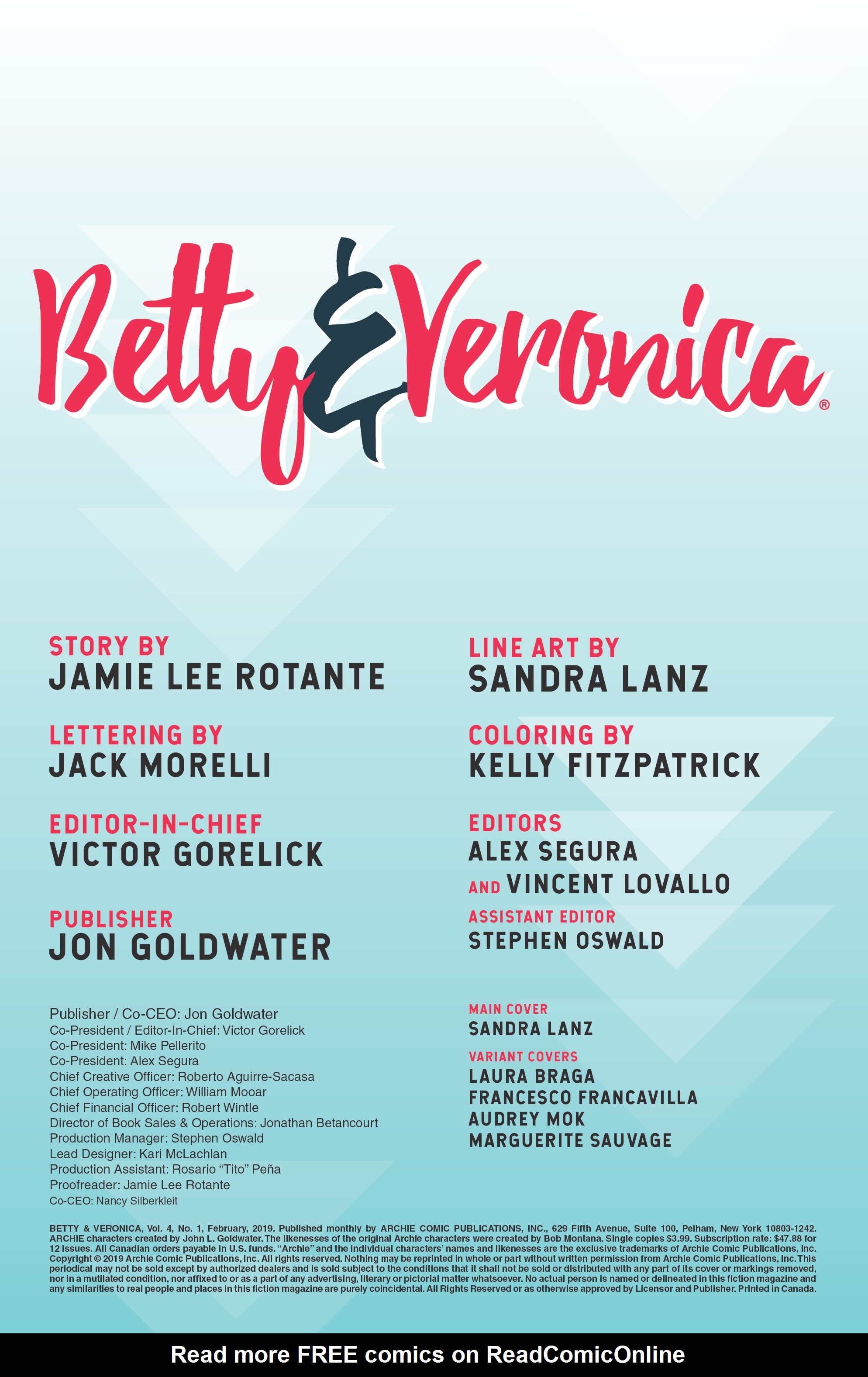 Read online Betty & Veronica (2019) comic -  Issue #1 - 2