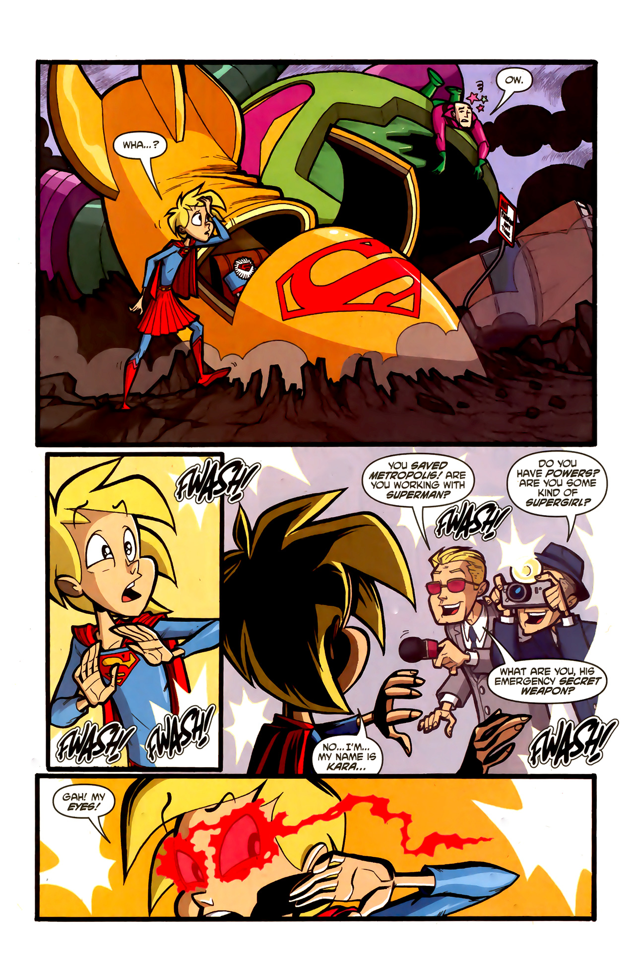 Read online Supergirl: Cosmic Adventures in the 8th Grade comic -  Issue #1 - 4